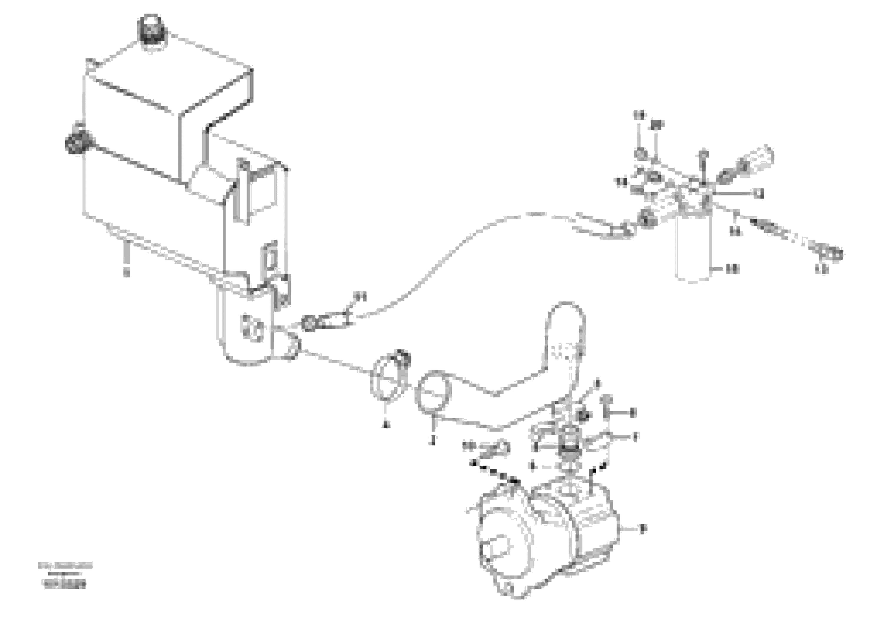 Схема запчастей Volvo BL61 - 39303 Hydraulic system, suction line, filter BL61