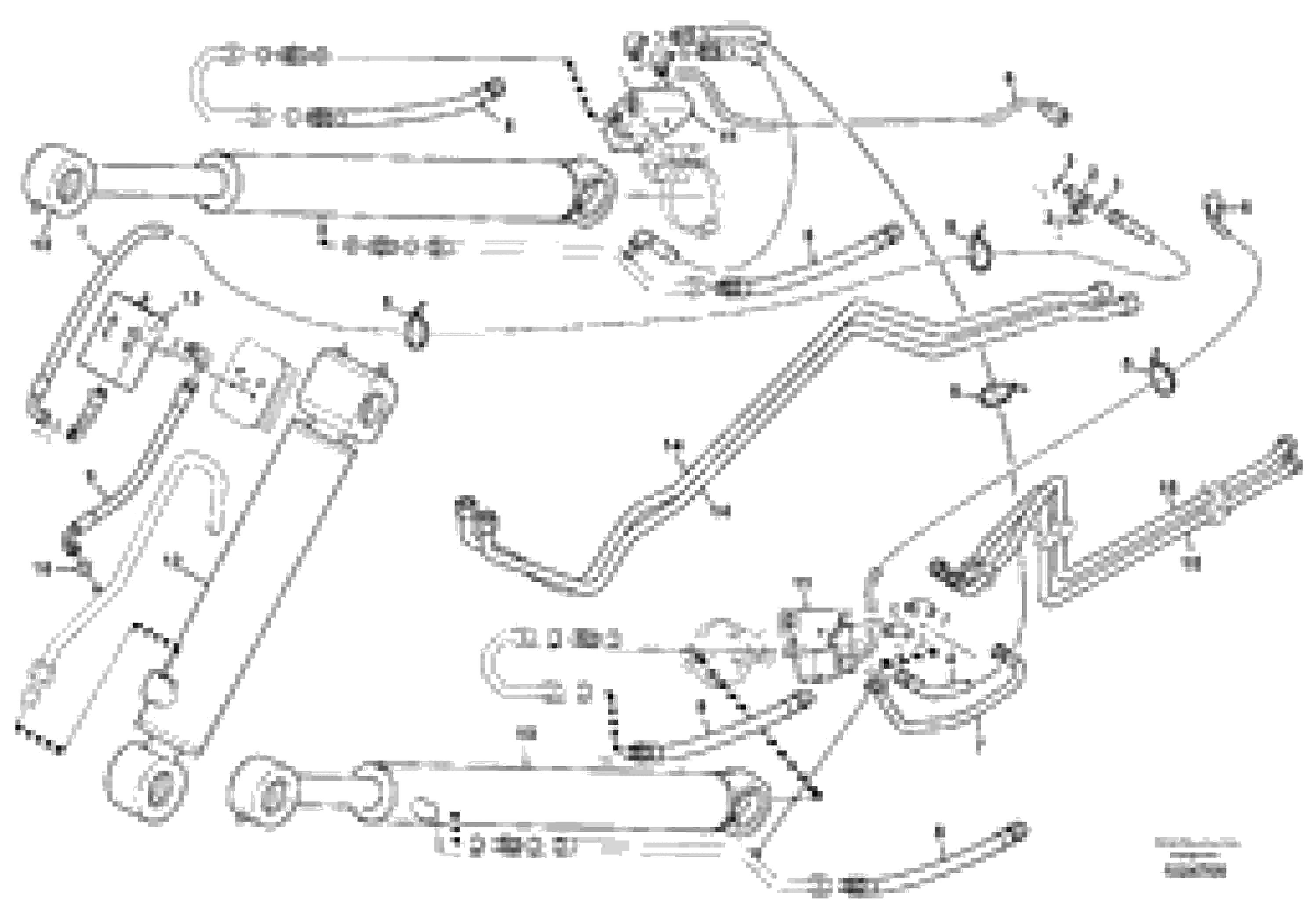 Схема запчастей Volvo BL61 - 9485 Hydraulic system loader safety valves BL61