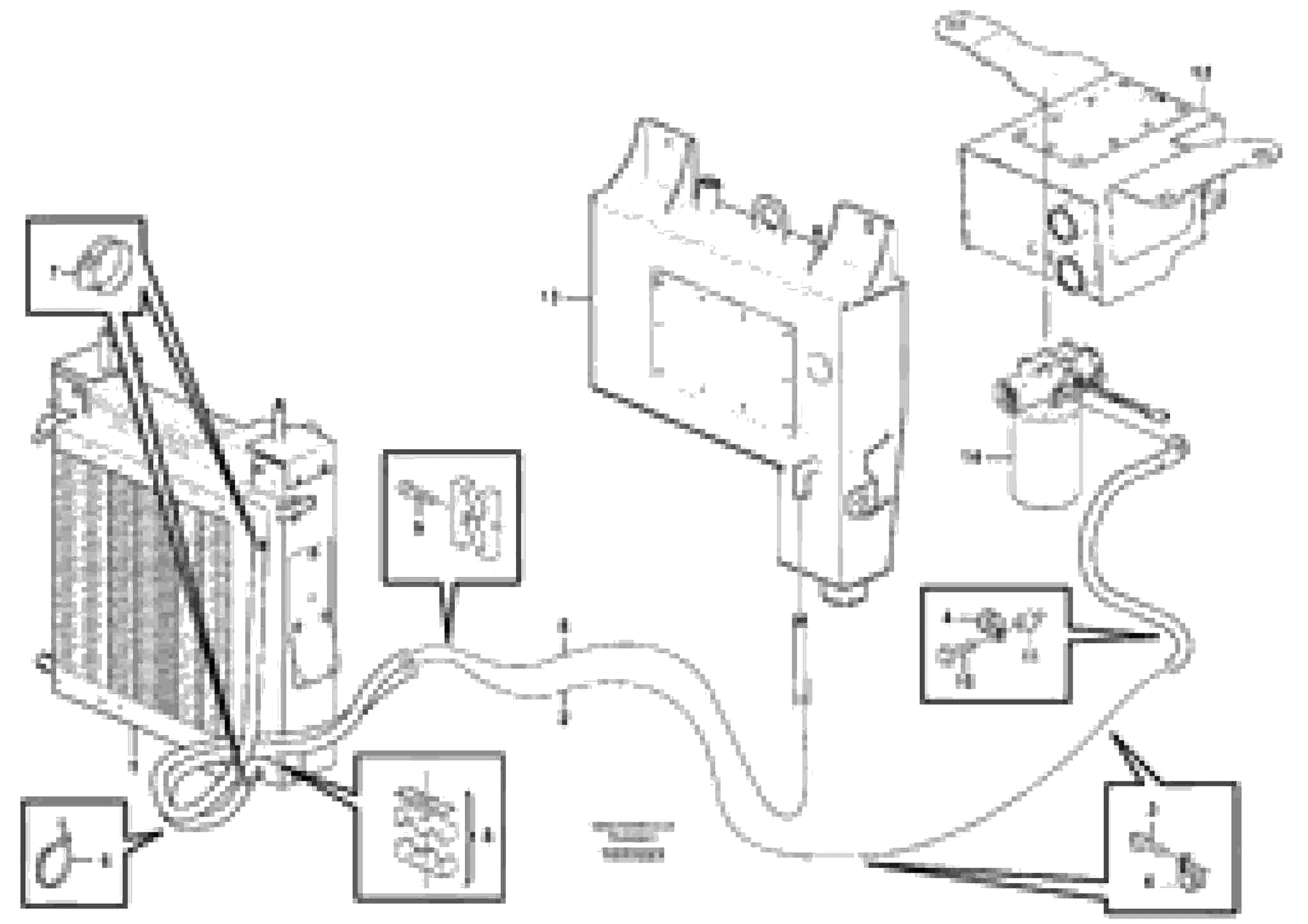 Схема запчастей Volvo BL61 - 77655 Радиатор масляной для гидравлики BL61 S/N 11459 -