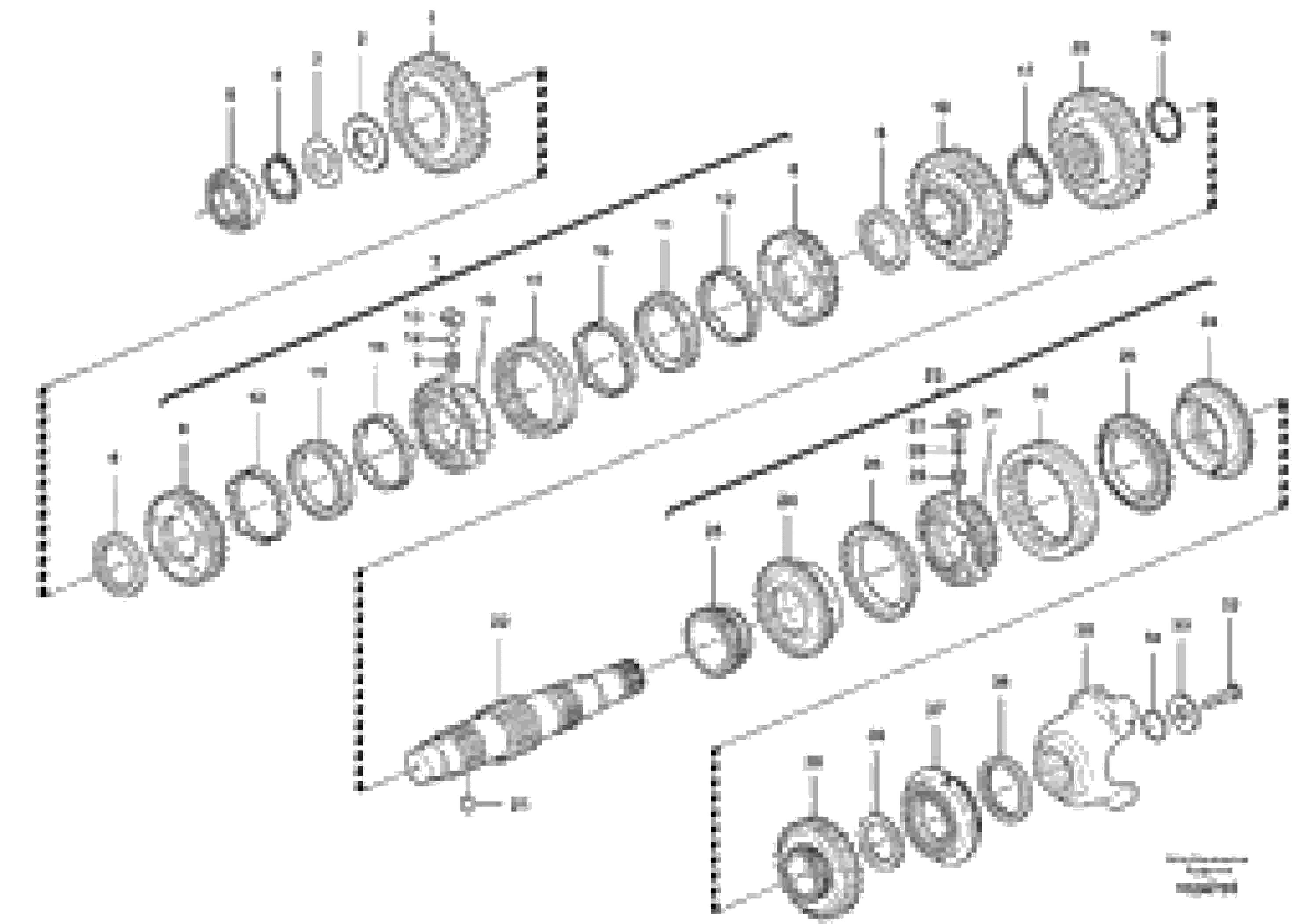 Схема запчастей Volvo BL61 - 12274 Secondary shaft BL61