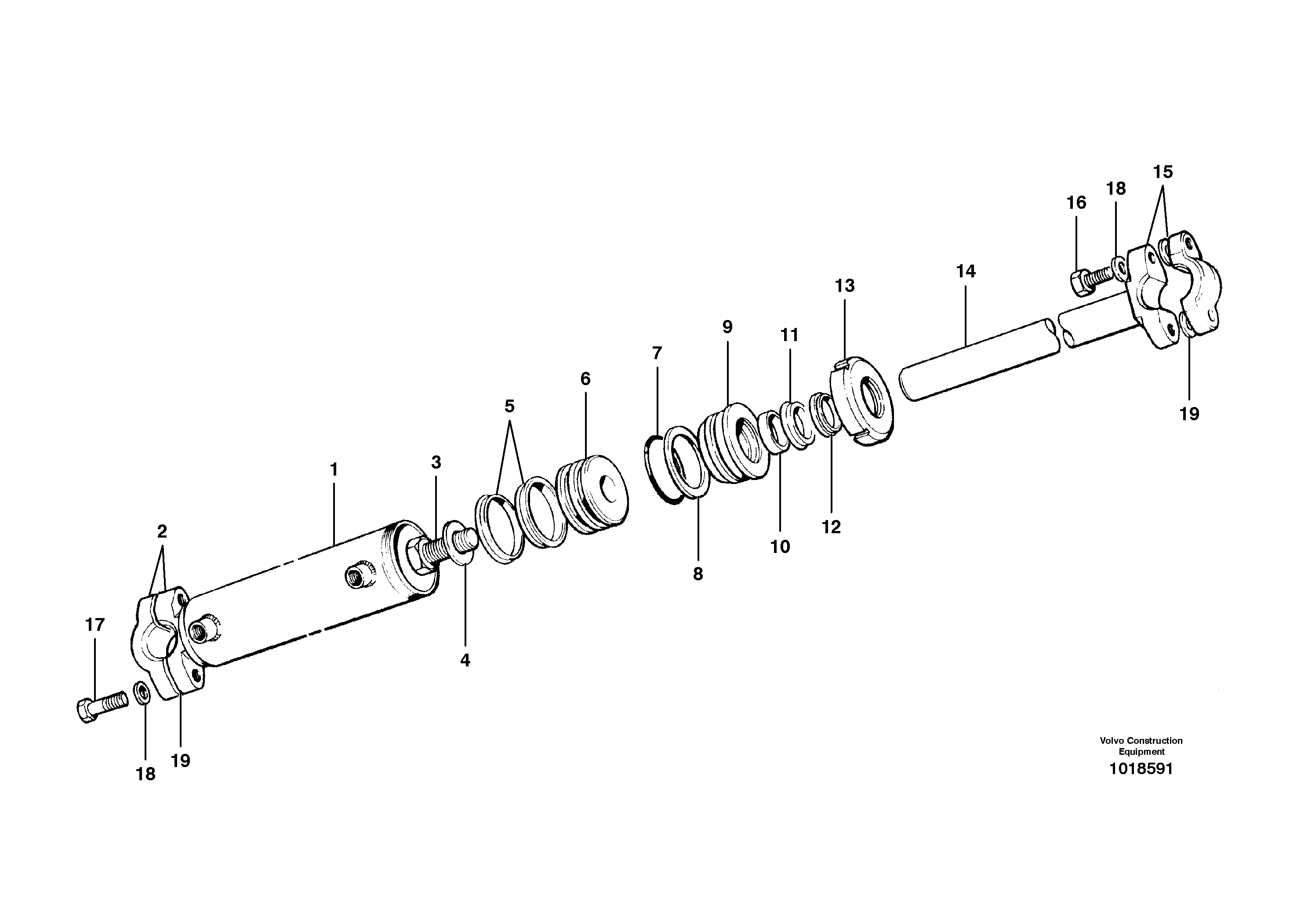 Схема запчастей Volvo G900 MODELS S/N 39300 - - 5059 Circle shift cylinder 