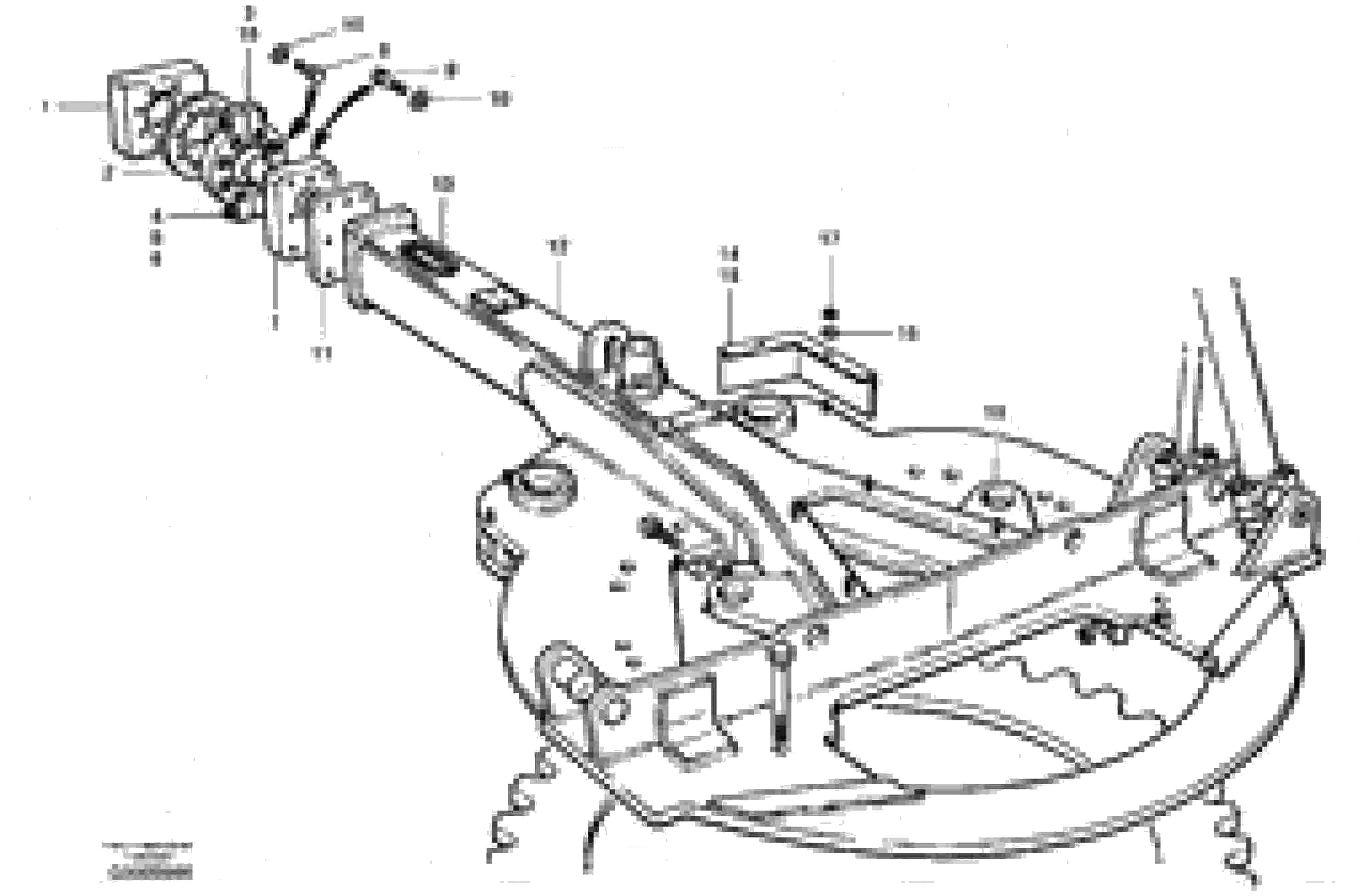 Схема запчастей Volvo G900 MODELS S/N 39300 - - 9513 Drawbar - front 