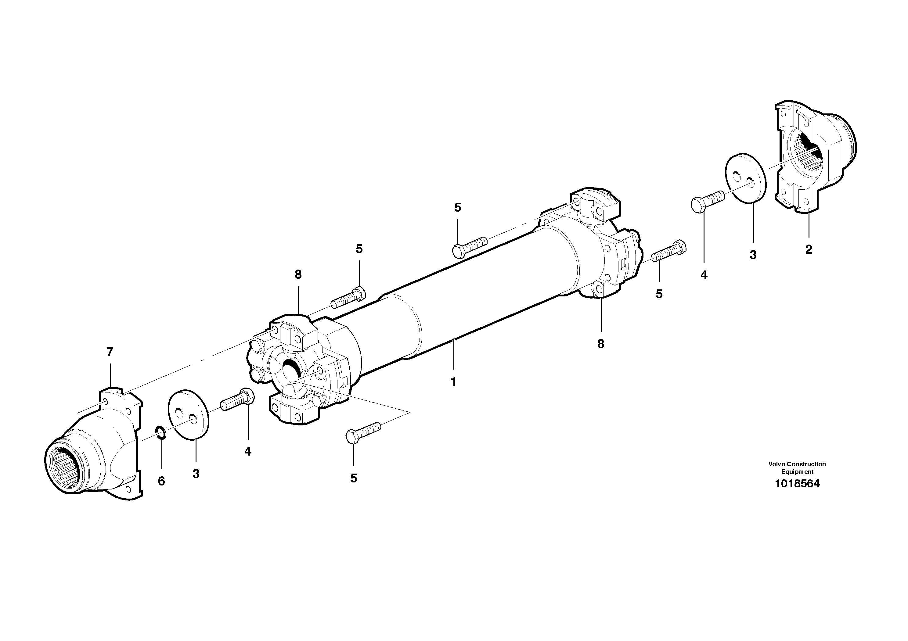 Схема запчастей Volvo G900 MODELS S/N 39300 - - 27528 Upper drive shaft 