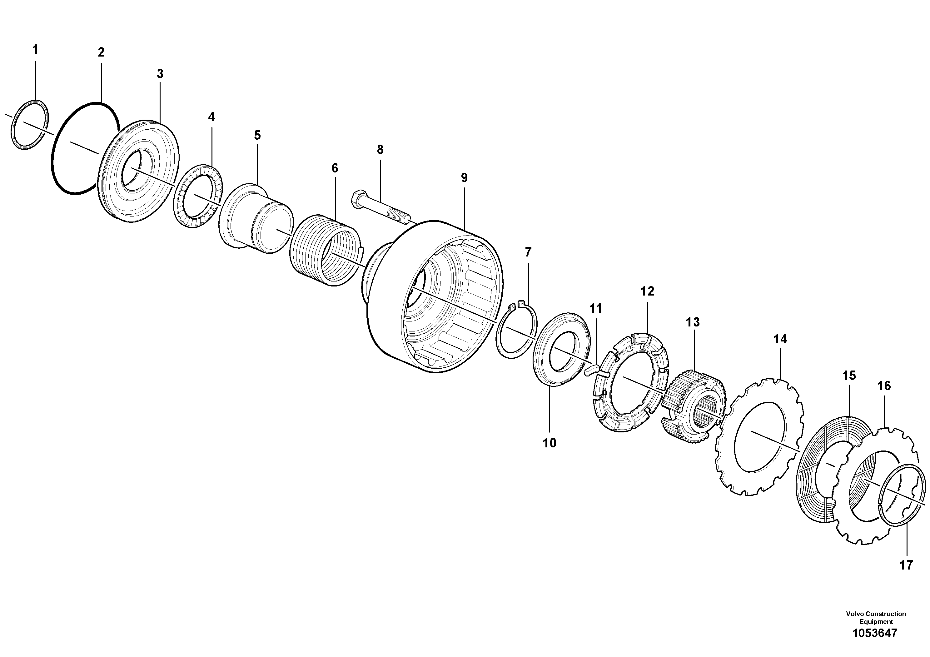 Схема запчастей Volvo G900 MODELS S/N 39300 - - 89178 Differential Lock 