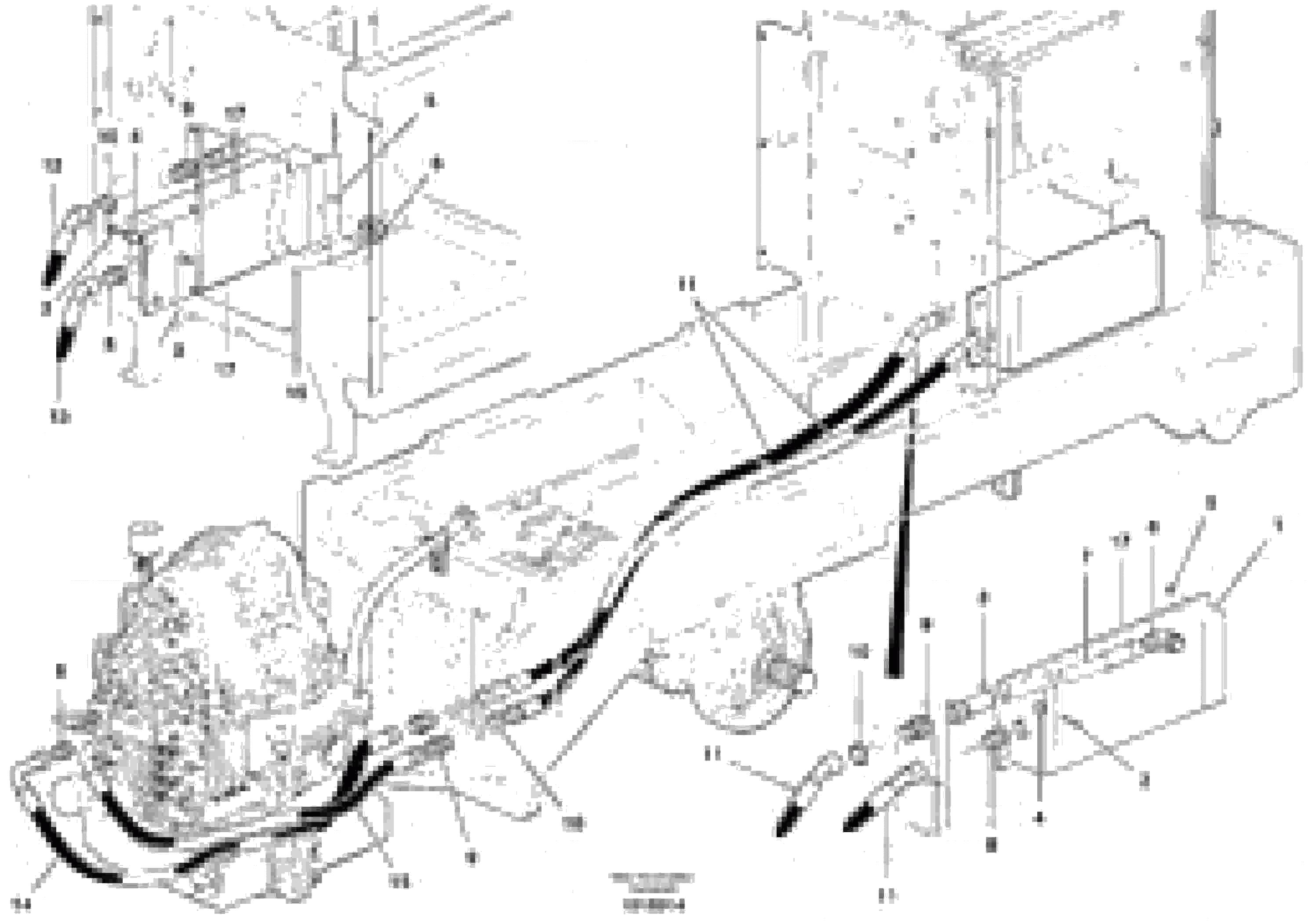 Схема запчастей Volvo G900 MODELS S/N 39300 - - 29576 Transmission oil cooler, hydraulic circuit 