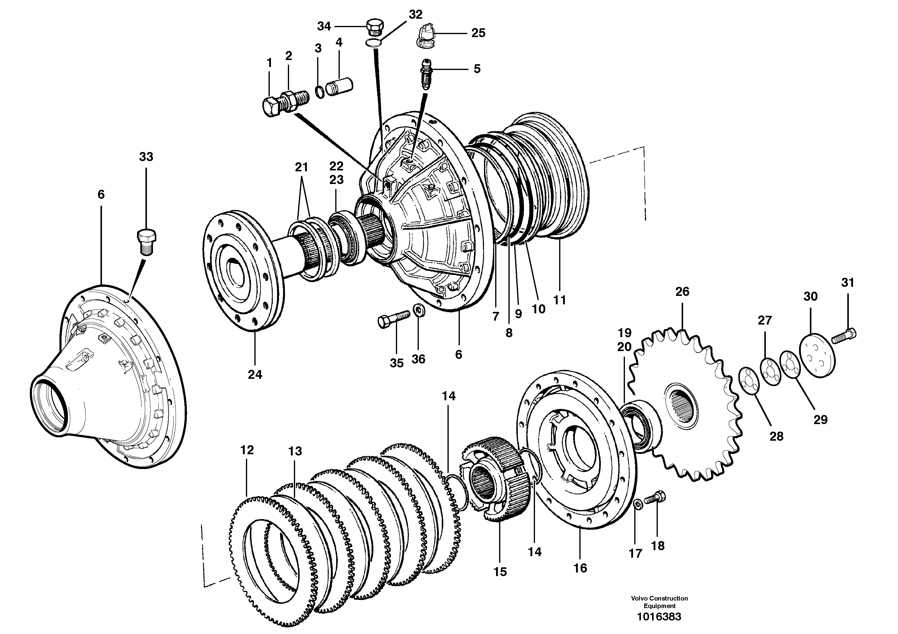 Схема запчастей Volvo G900 MODELS S/N 39300 - - 91118 Oil disc brakes 