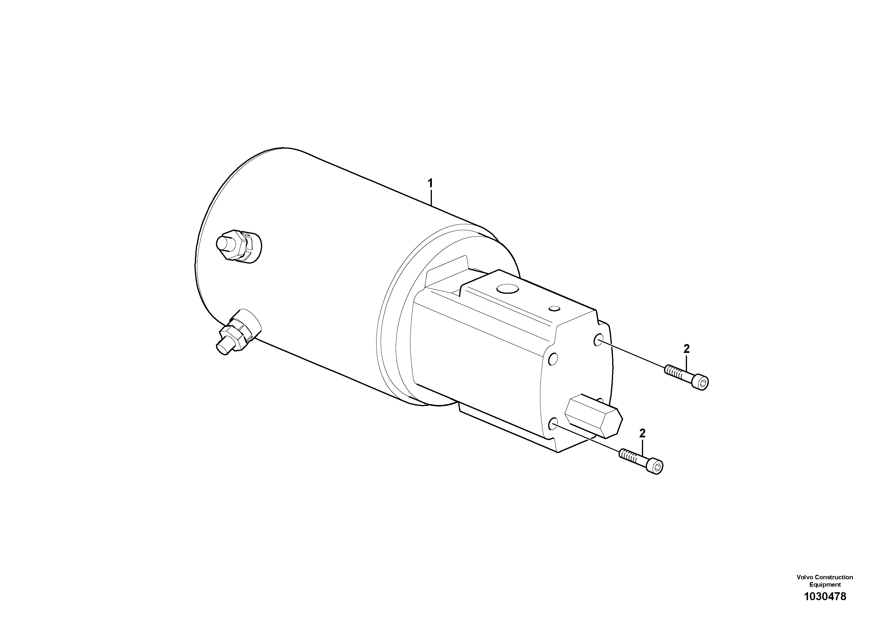 Схема запчастей Volvo G900 MODELS S/N 39300 - - 1686 Secondary Steering Pump Unit