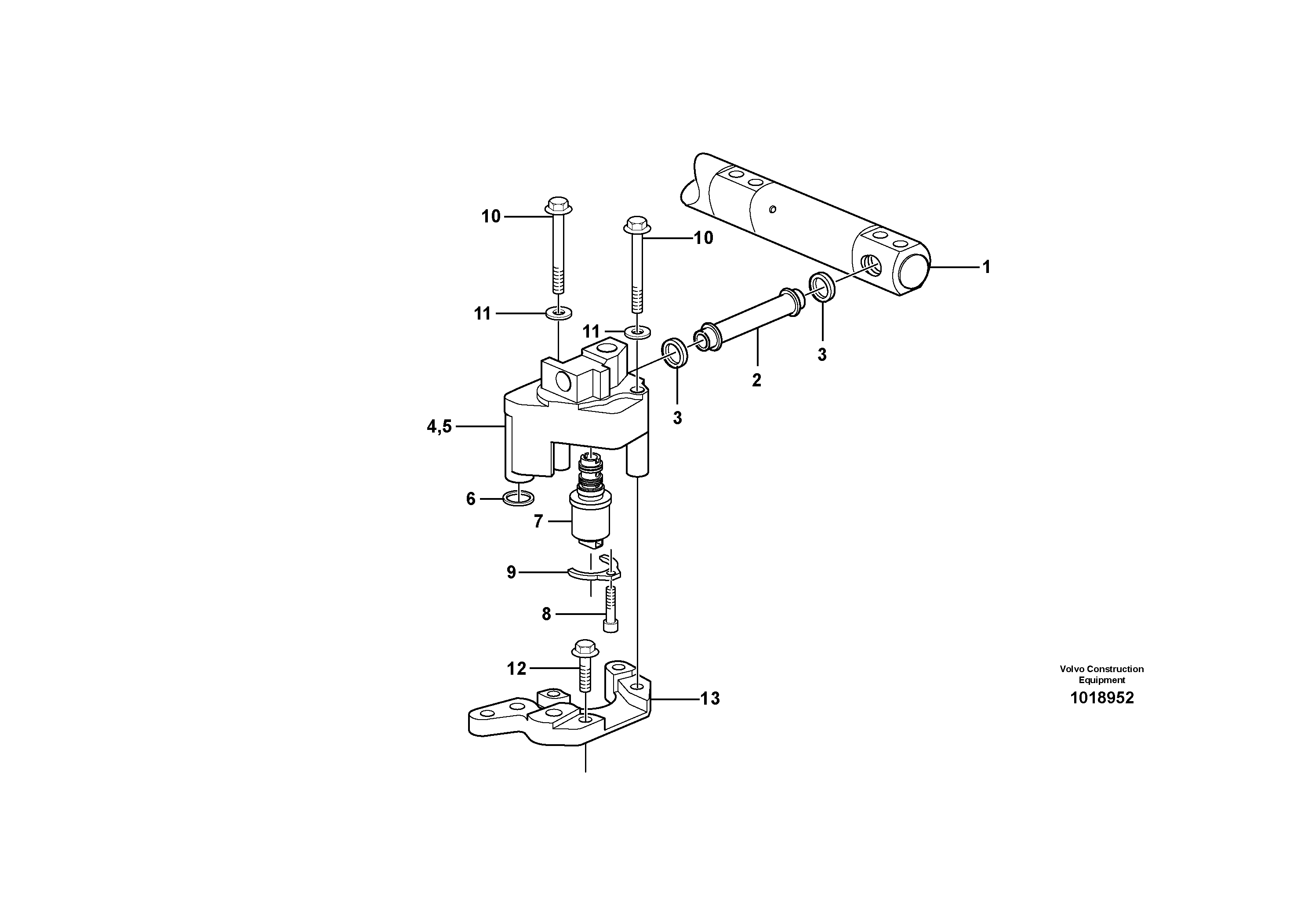 Схема запчастей Volvo G900 MODELS S/N 39300 - - 10643 Valve mechanism - control valve - D9 