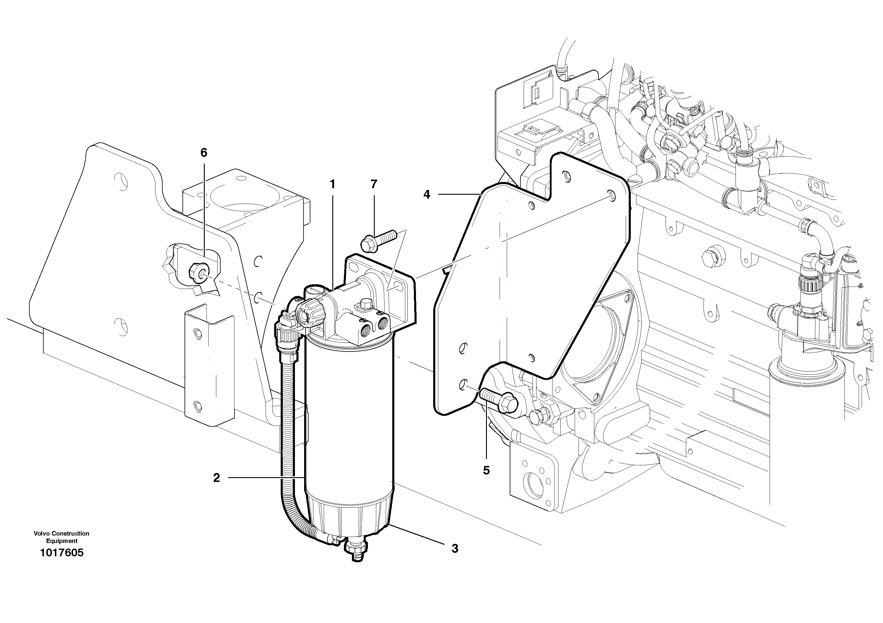 Схема запчастей Volvo G900 MODELS S/N 39300 - - 56475 Filter - Water separator 