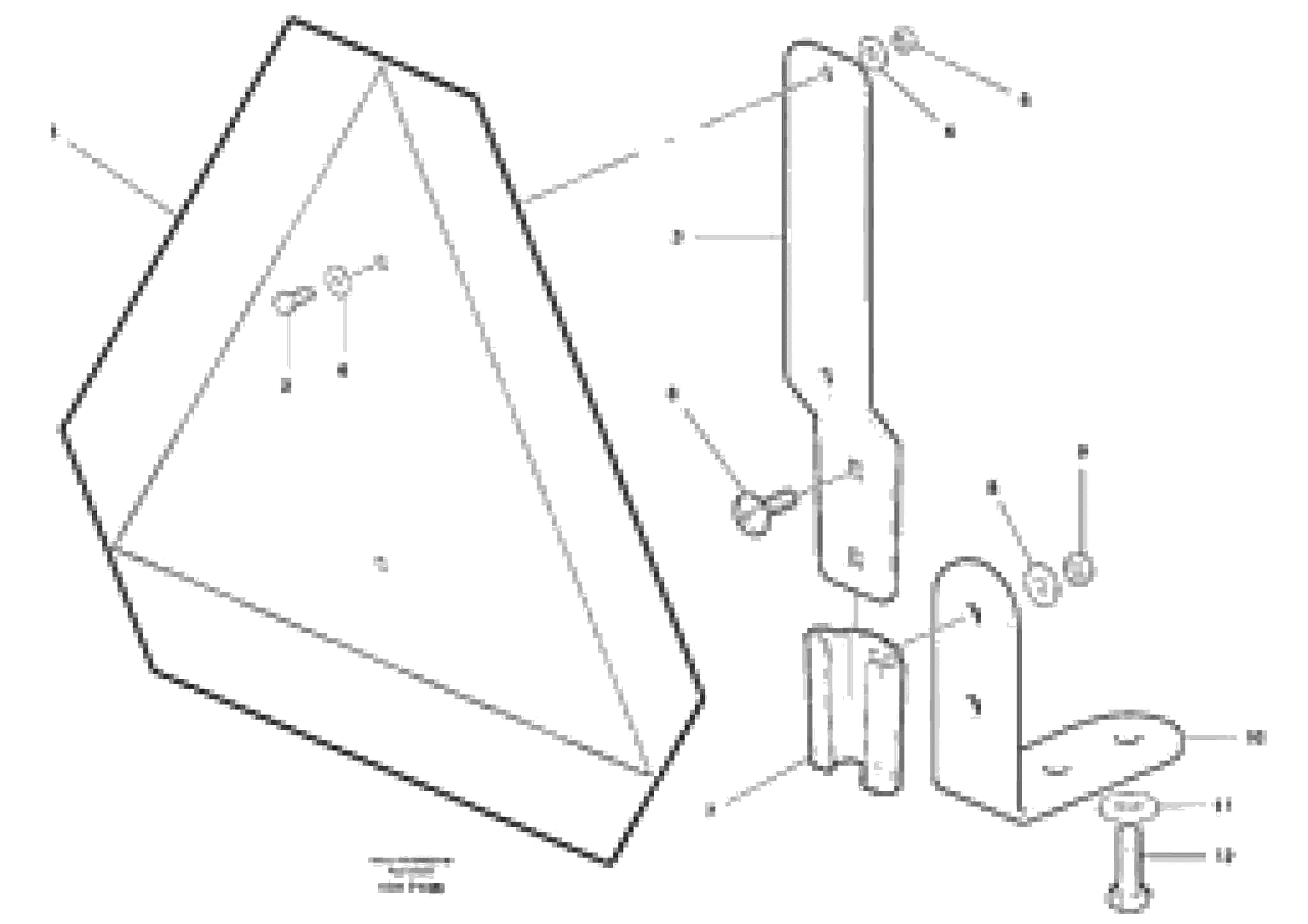 Схема запчастей Volvo G900 MODELS S/N 39300 - - 35886 Slow moving vehicle sign