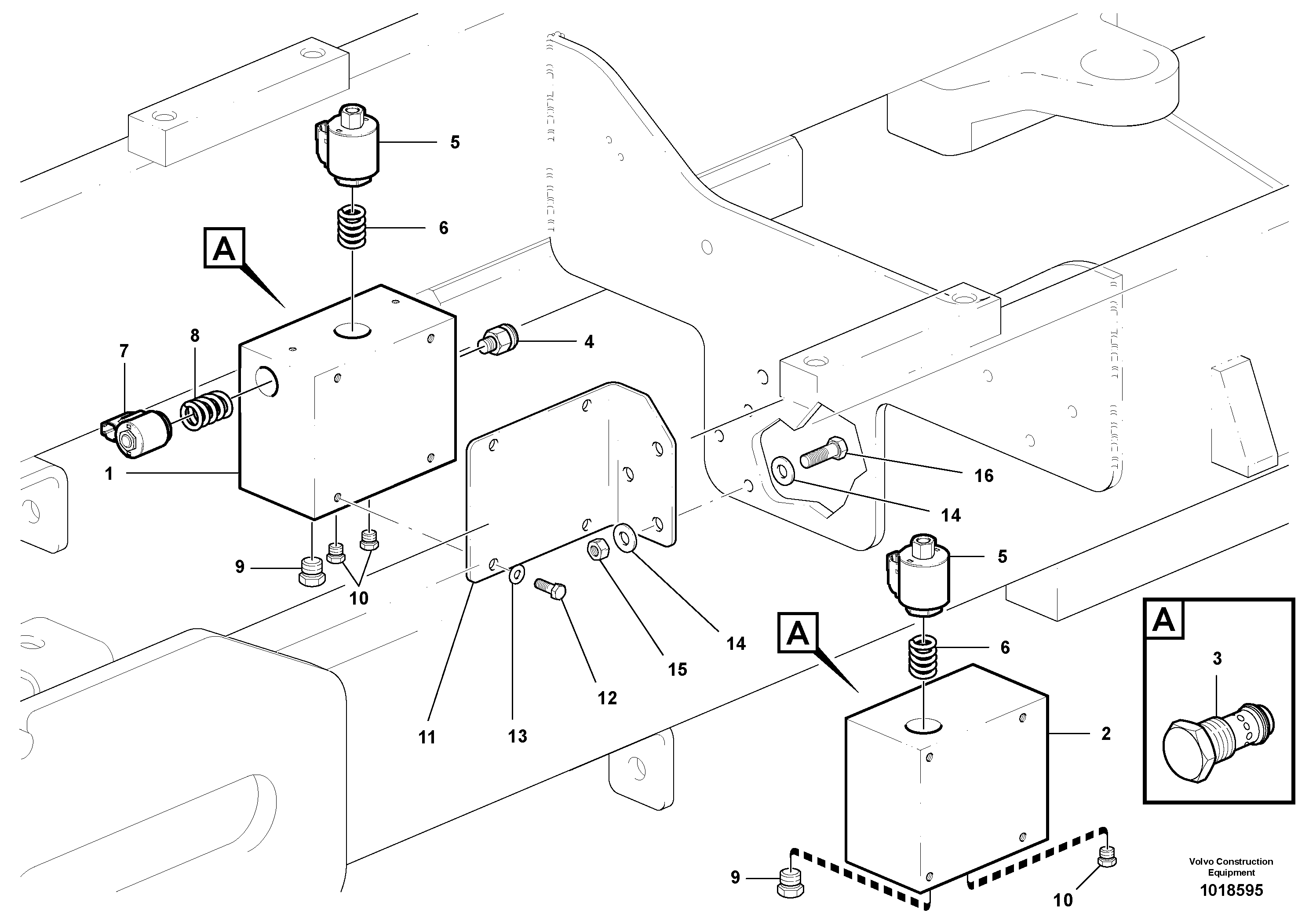 Схема запчастей Volvo G900 MODELS S/N 39300 - - 2332 Fan control valves 