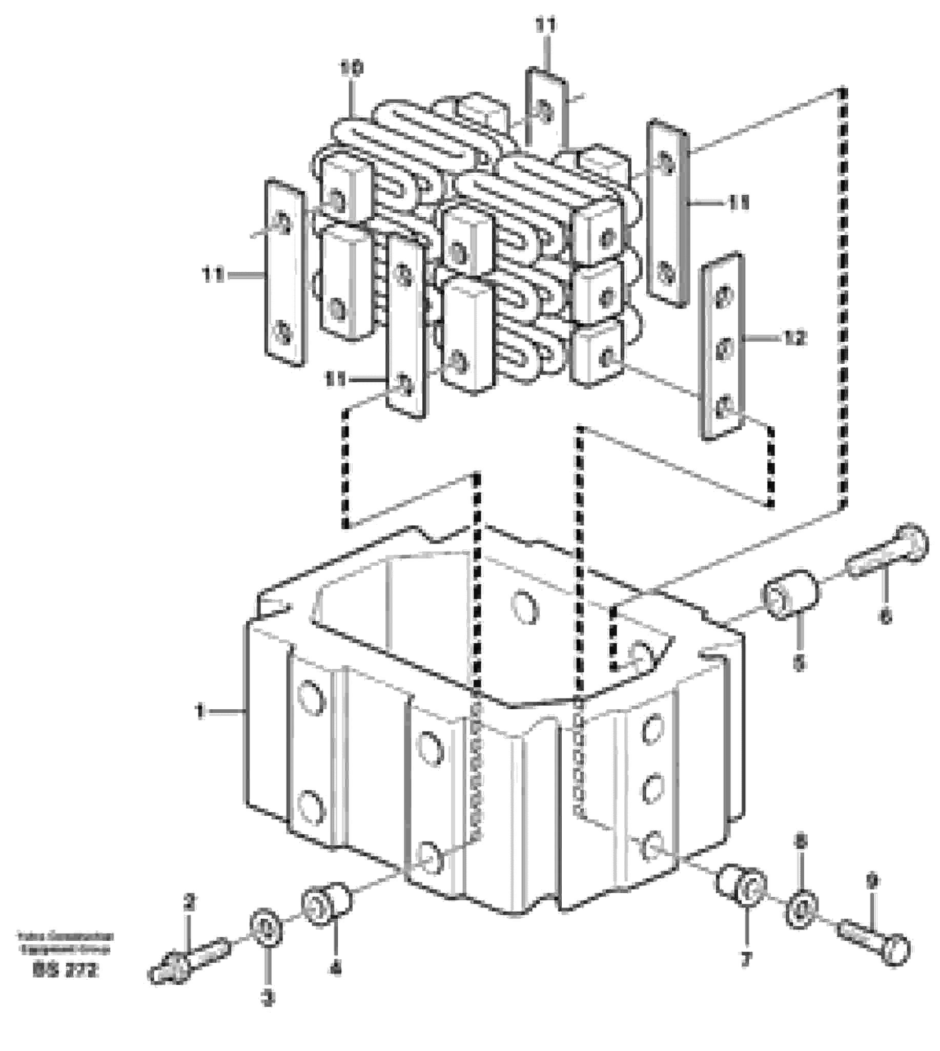 Схема запчастей Volvo G900 MODELS S/N 39300 - - 31196 Pre-heater - D9 