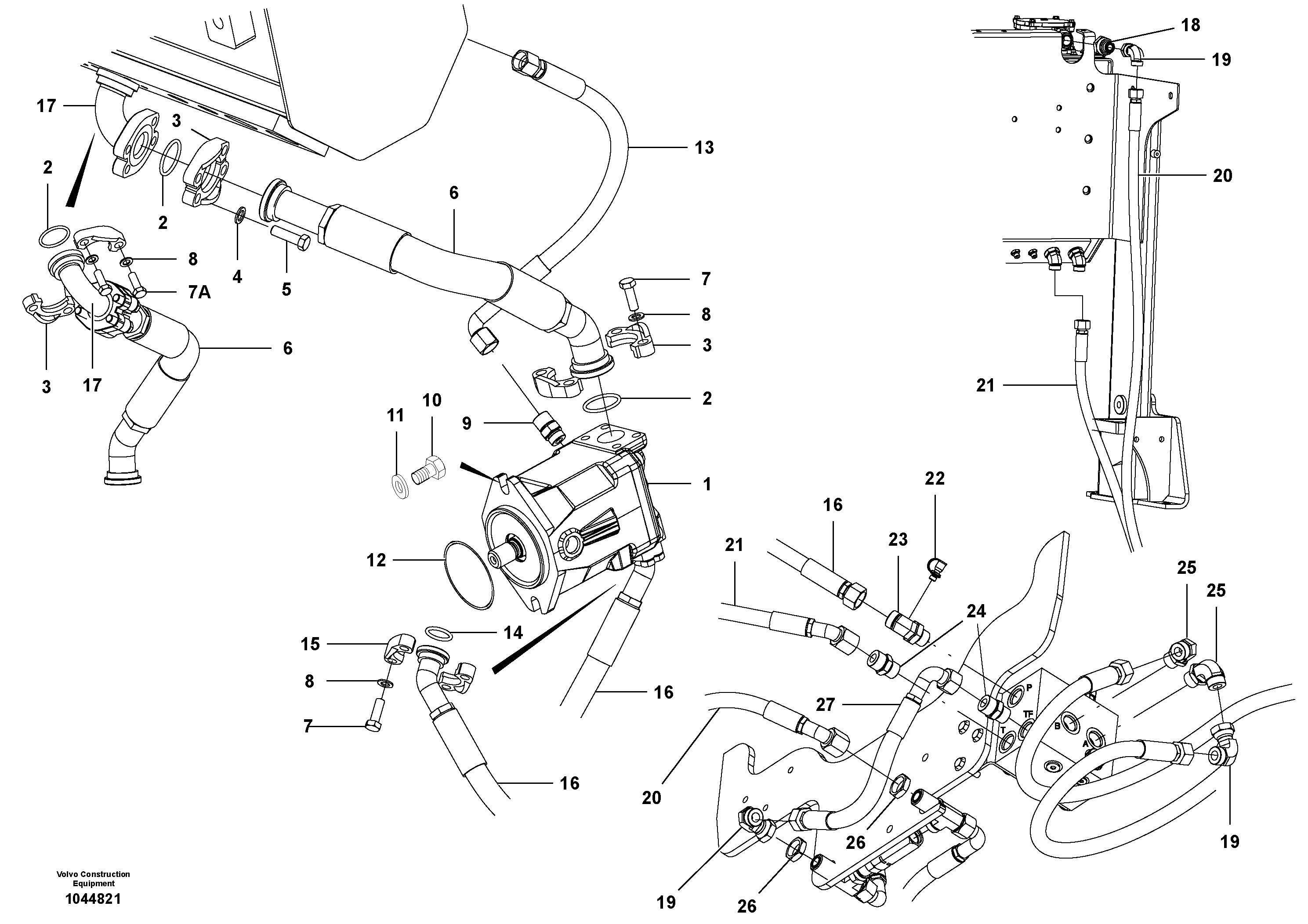 Схема запчастей Volvo G900 MODELS S/N 39300 - - 94761 Fan circuit - front 