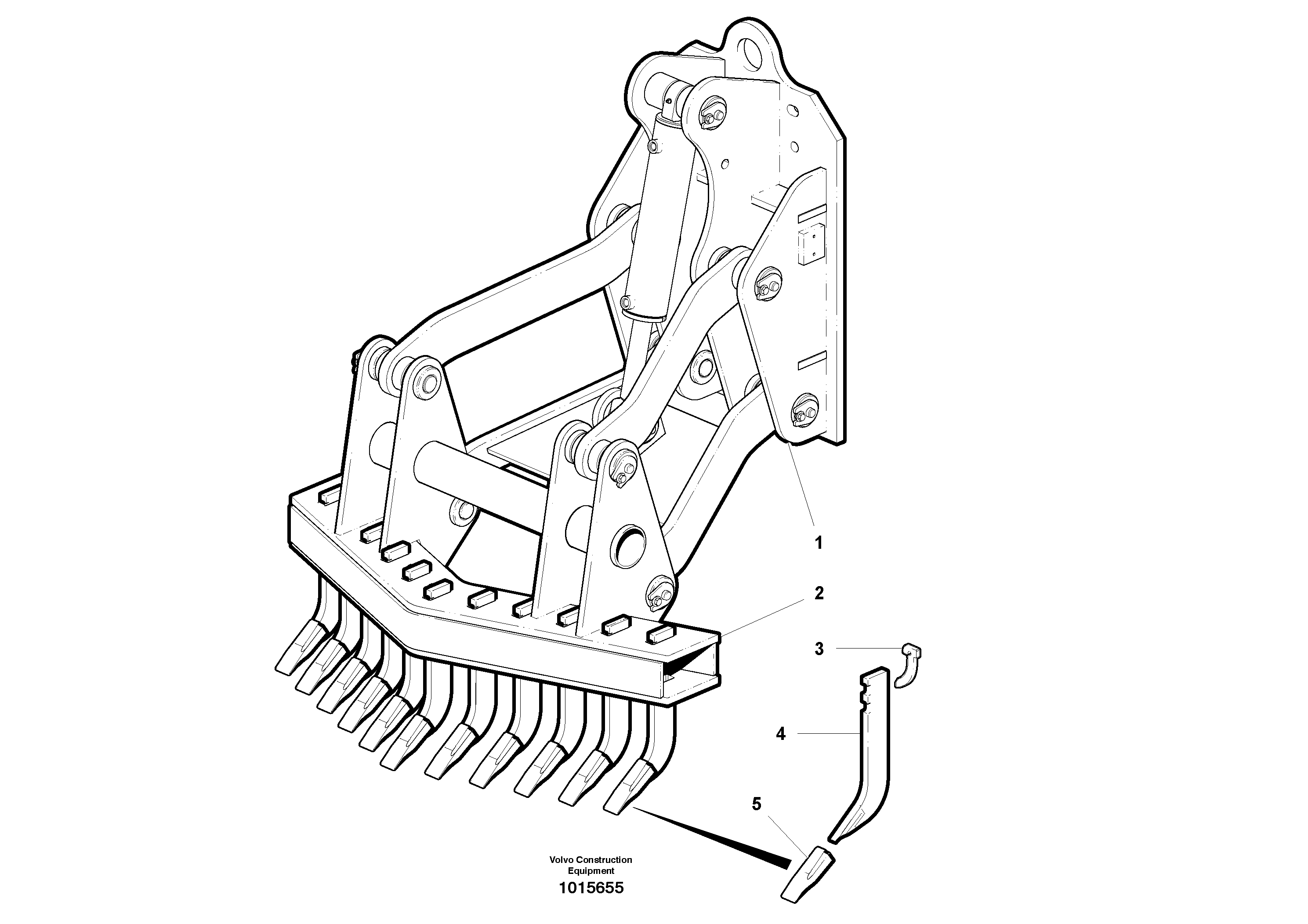 Схема запчастей Volvo G900 MODELS S/N 39300 - - 2893 Front Mount Scarifier 