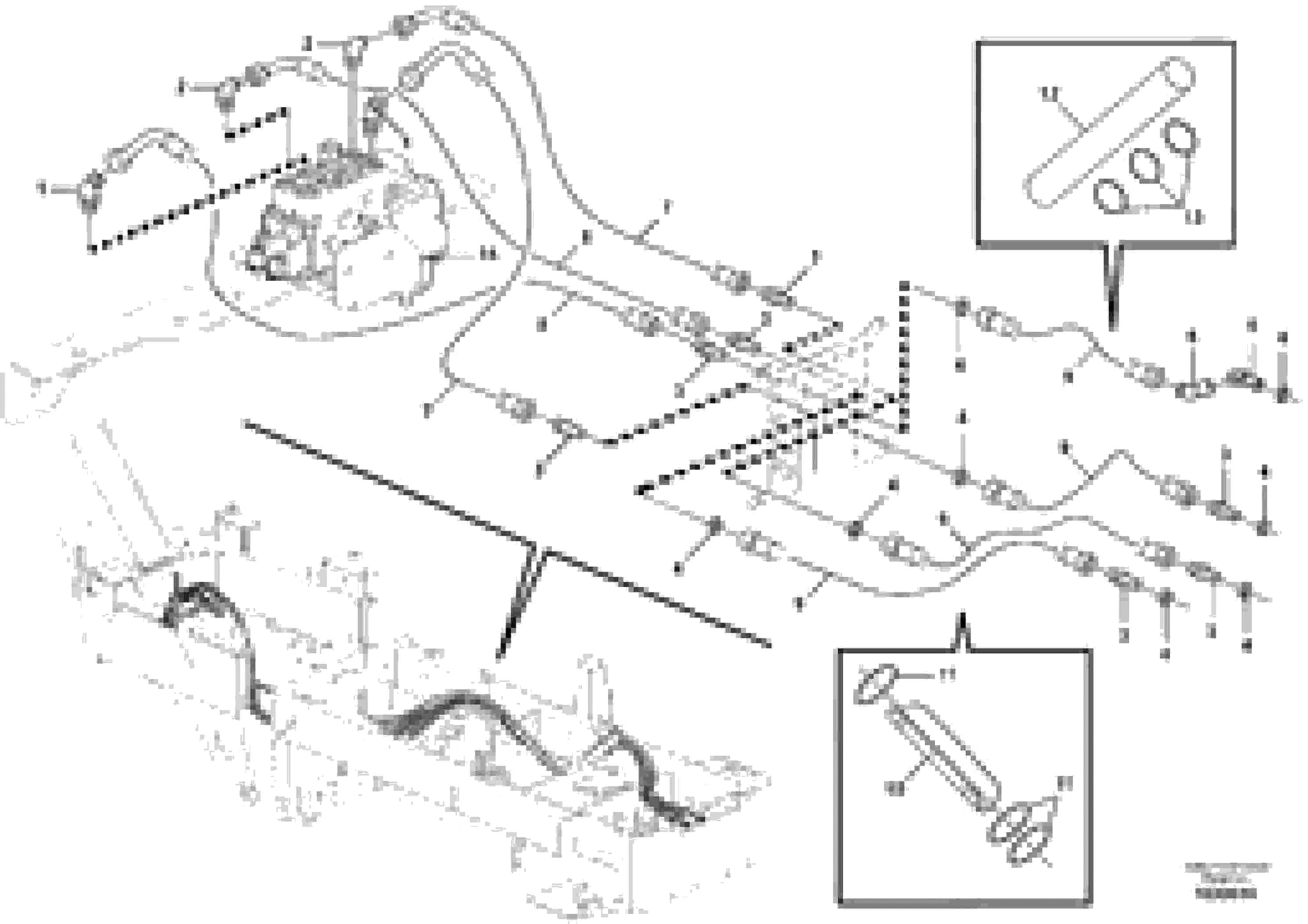 Схема запчастей Volvo G900 MODELS S/N 39300 - - 101481 Auxiliary 2 Bank Front Mount Circuit - Valve to Rear 