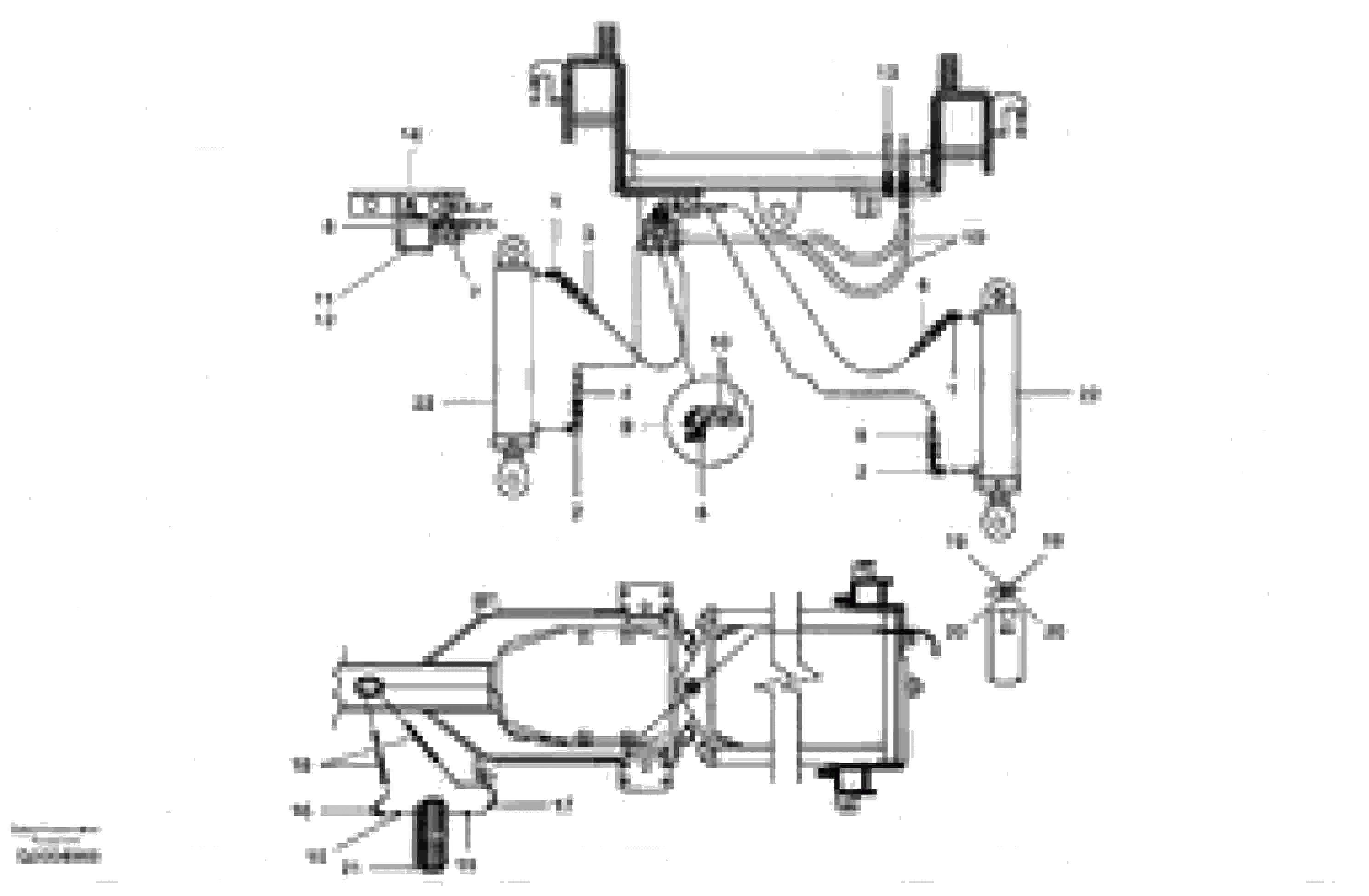 Схема запчастей Volvo G700 MODELS S/N 33000 - - 7749 Ripper circuit 