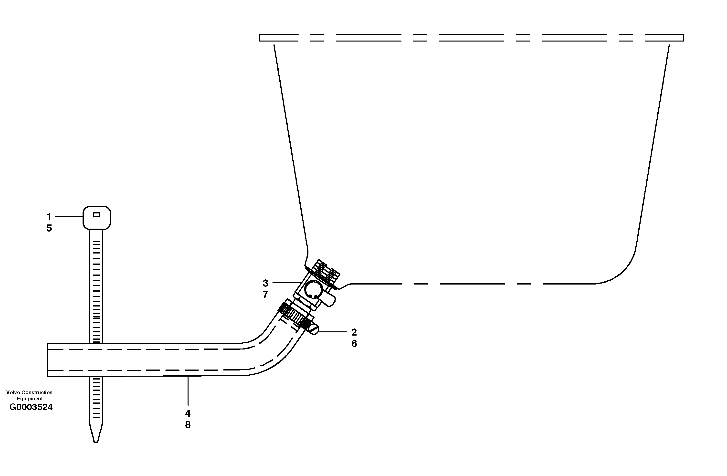 Схема запчастей Volvo G700 MODELS S/N 33000 - - 20172 Oil drain valve installation 