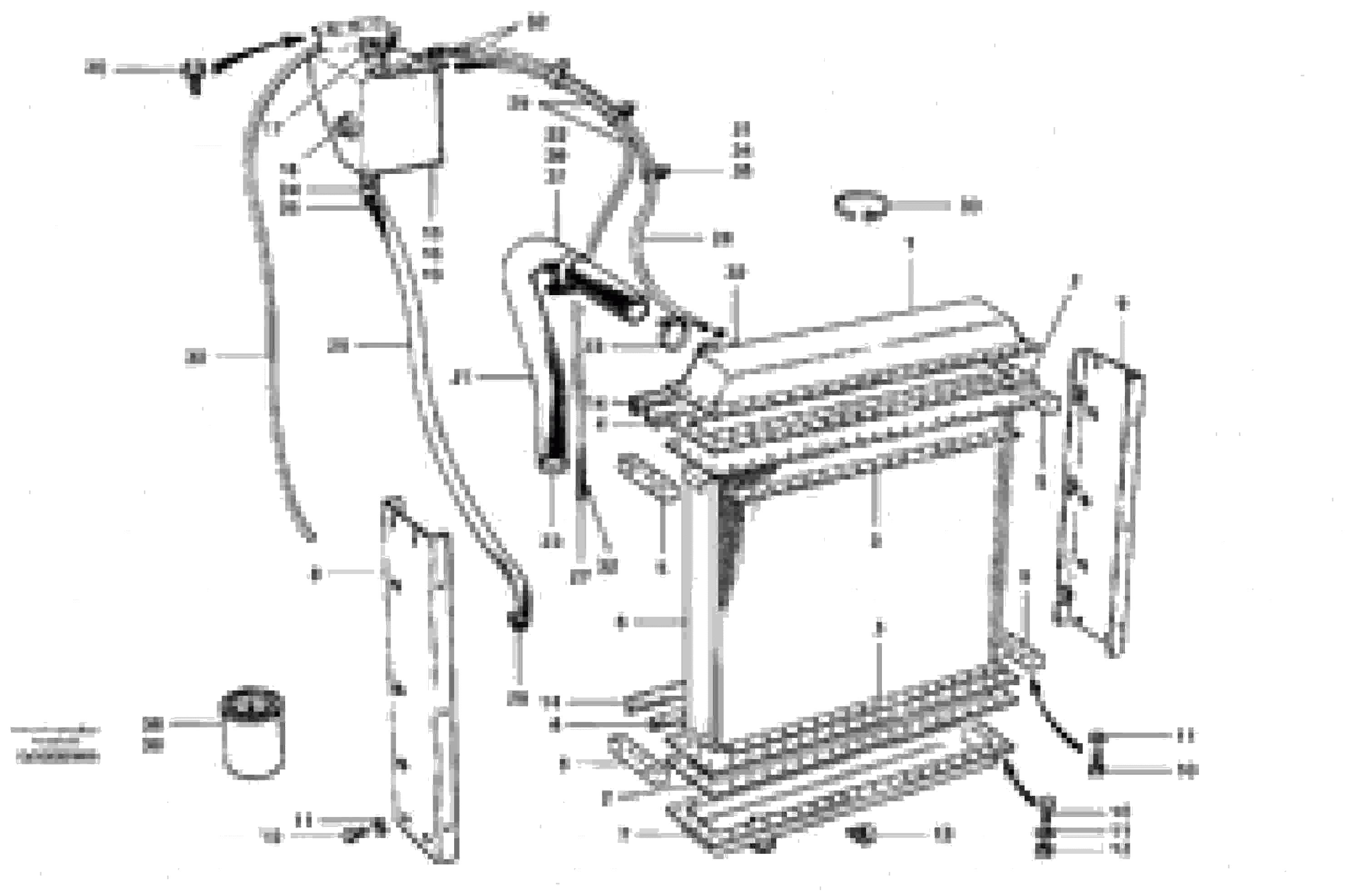 Схема запчастей Volvo G700 MODELS S/N 33000 - - 23286 Radiator installation 