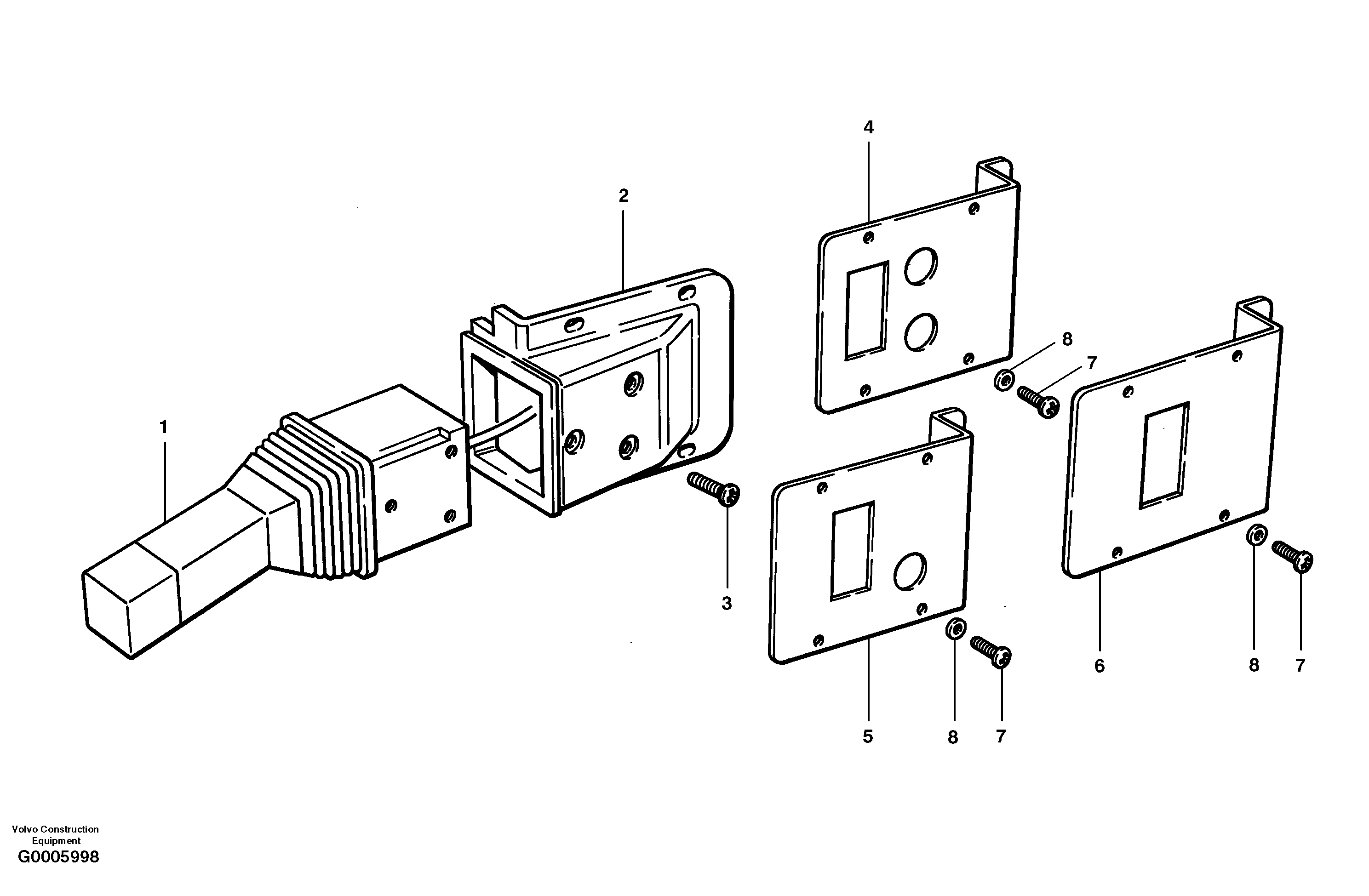 Схема запчастей Volvo G700 MODELS S/N 33000 - - 36576 Direction indicator 