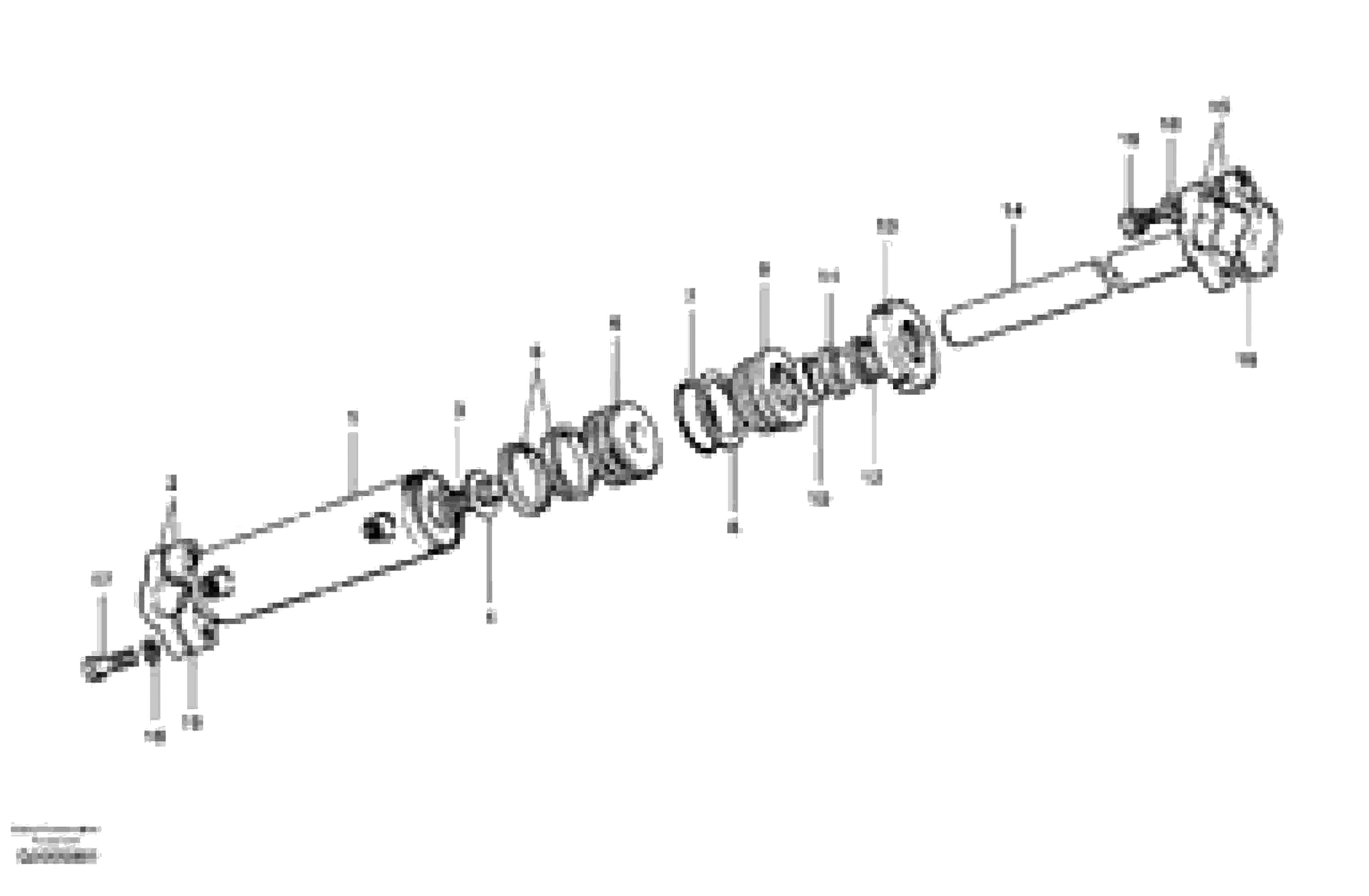 Схема запчастей Volvo G700 MODELS S/N 33000 - - 13196 Circle shift cylinder 