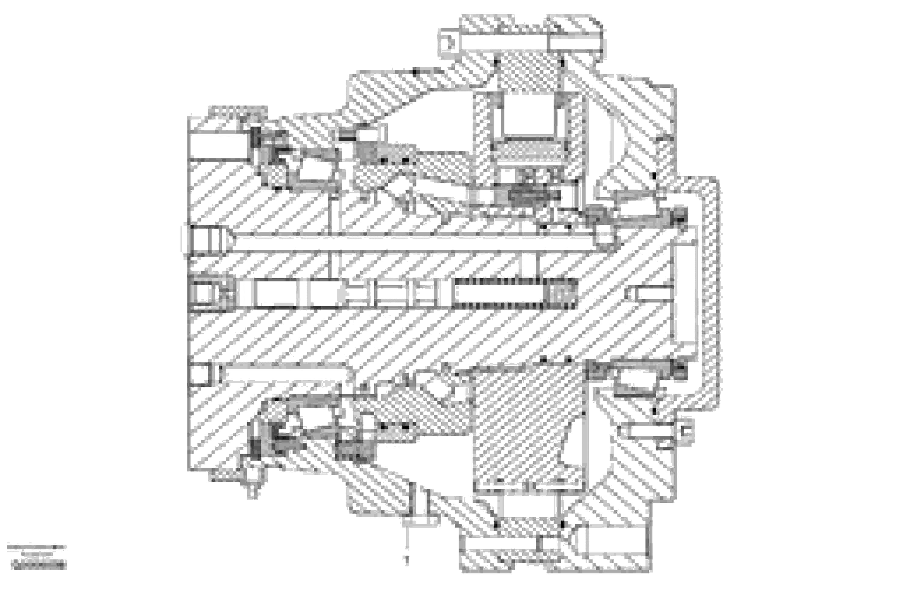 Схема запчастей Volvo G700 MODELS S/N 33000 - - 75455 Wheel motor assembly - AWD 