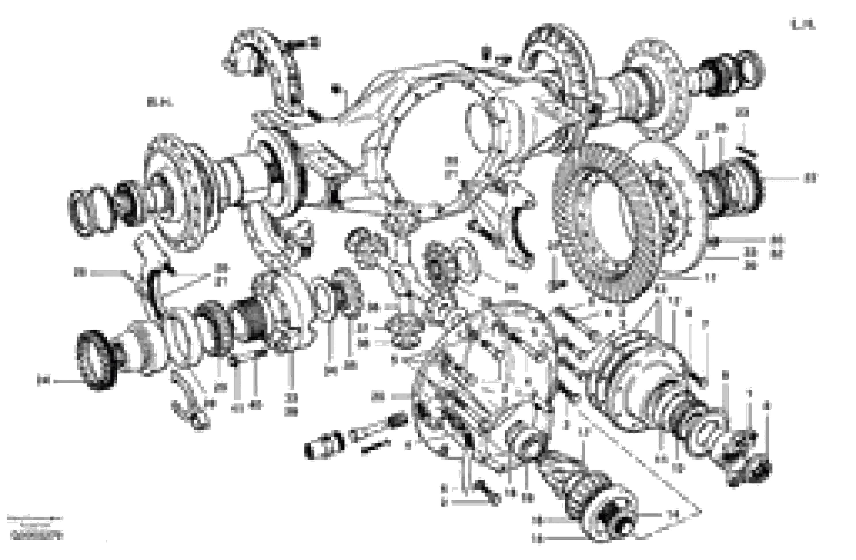 Схема запчастей Volvo G700 MODELS S/N 33000 - - 81763 Final drive - differential carrier assembly 