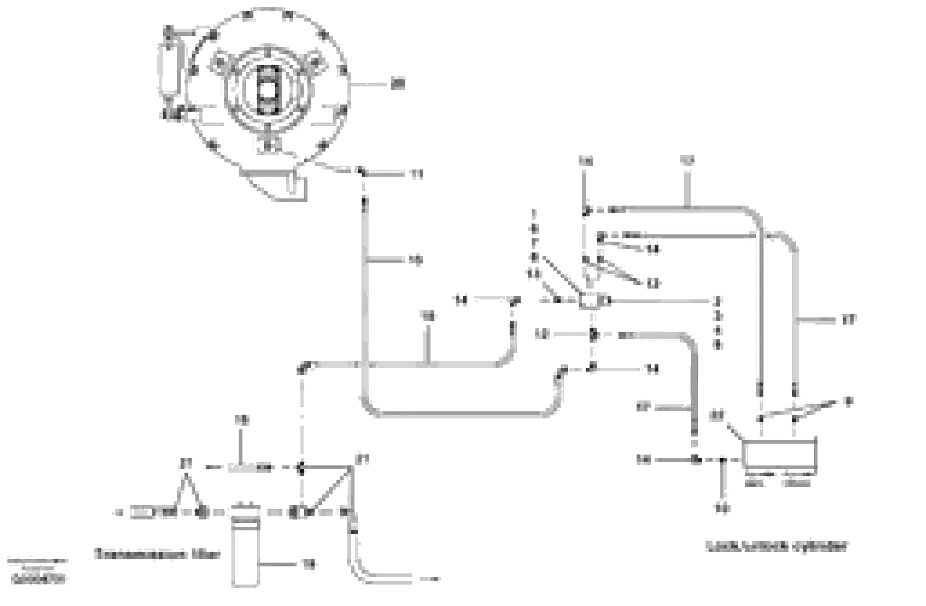 Схема запчастей Volvo G700 MODELS S/N 33000 - - 18289 Differential hydraulic circuit 