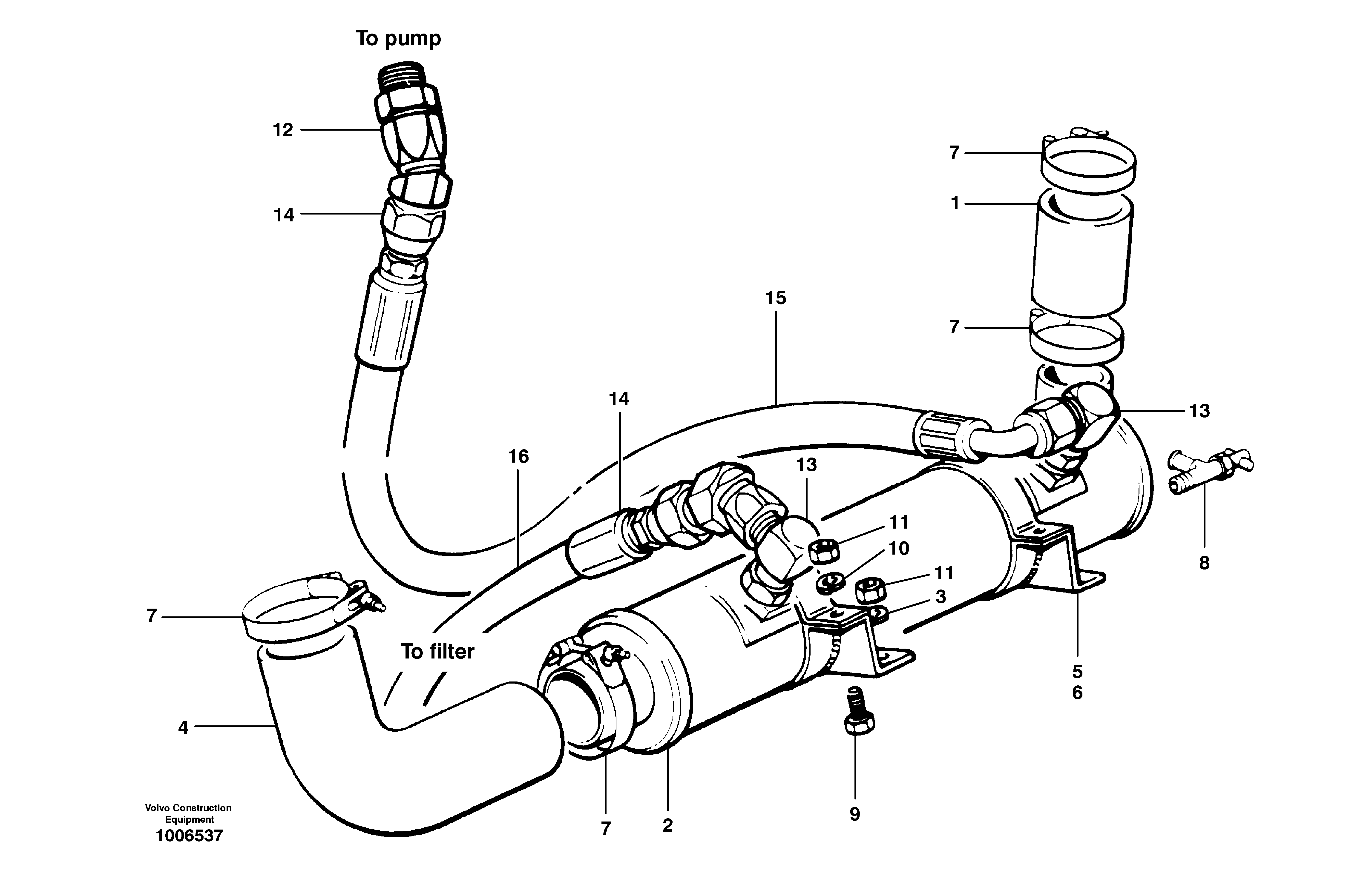 Схема запчастей Volvo G700 MODELS S/N 33000 - - 18292 Transmission oil cooler 