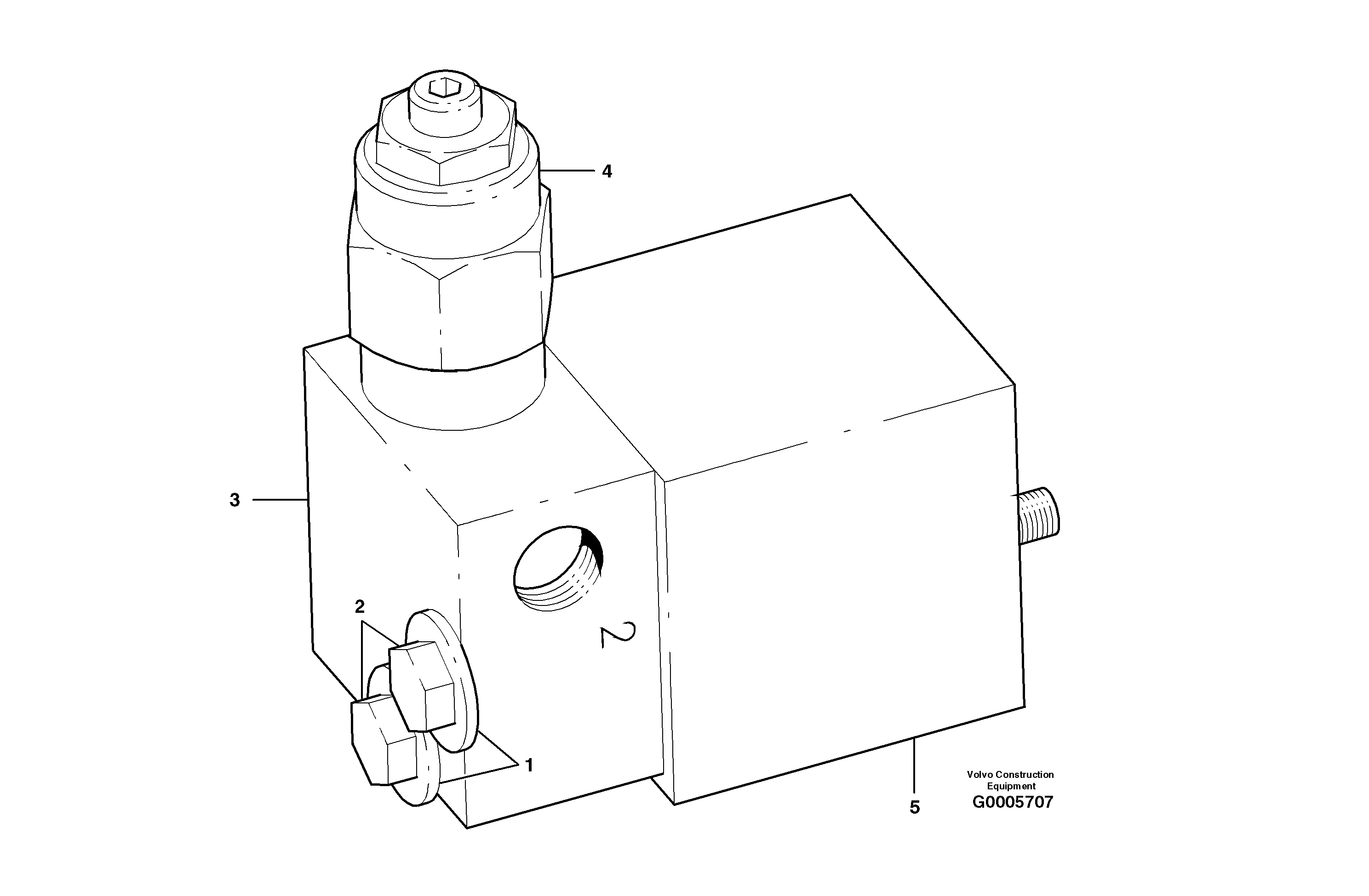 Схема запчастей Volvo G700B MODELS S/N 35000 - - 29232 Load sense relief valve 