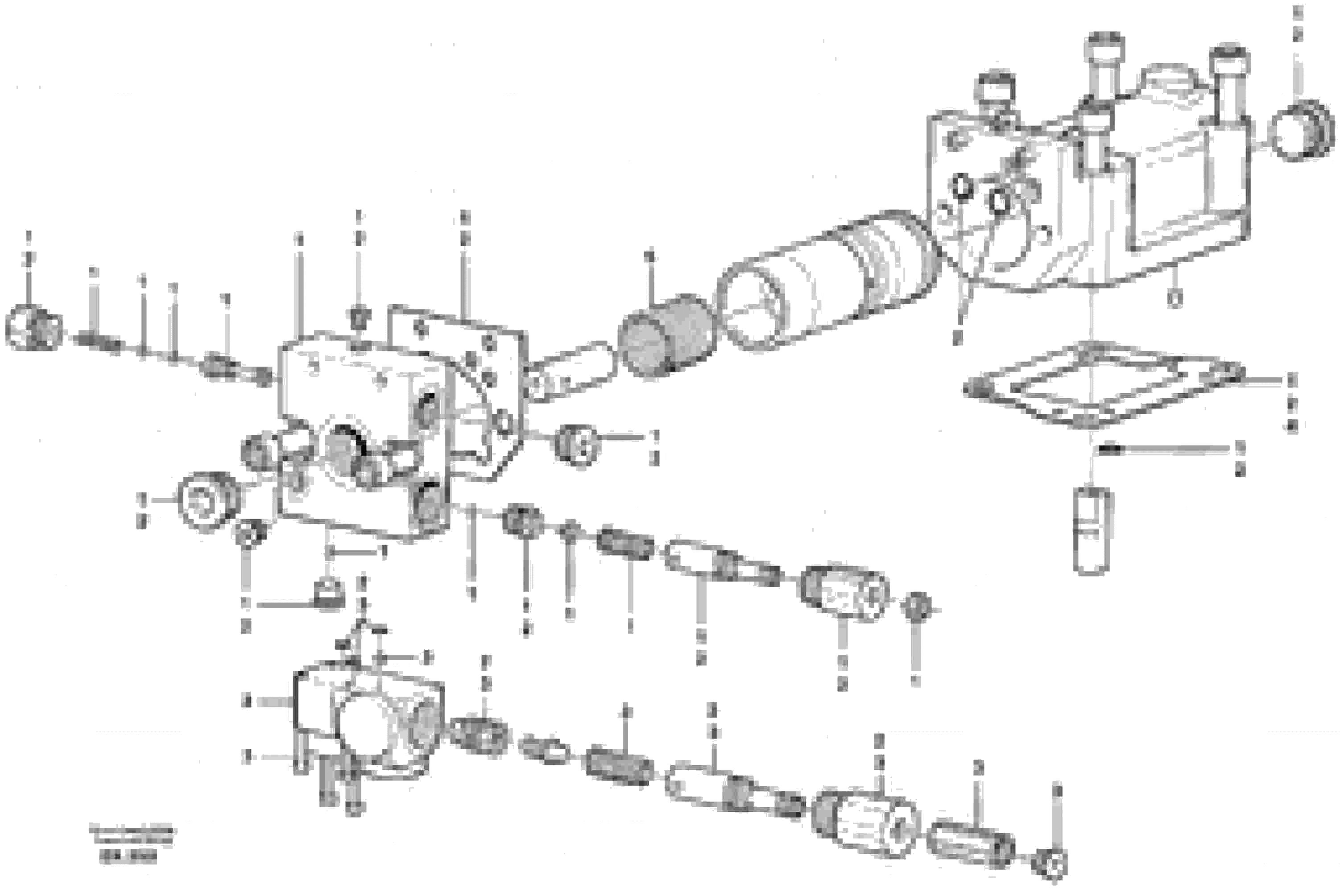 Схема запчастей Volvo G700B MODELS S/N 35000 - - 18914 Compensator 