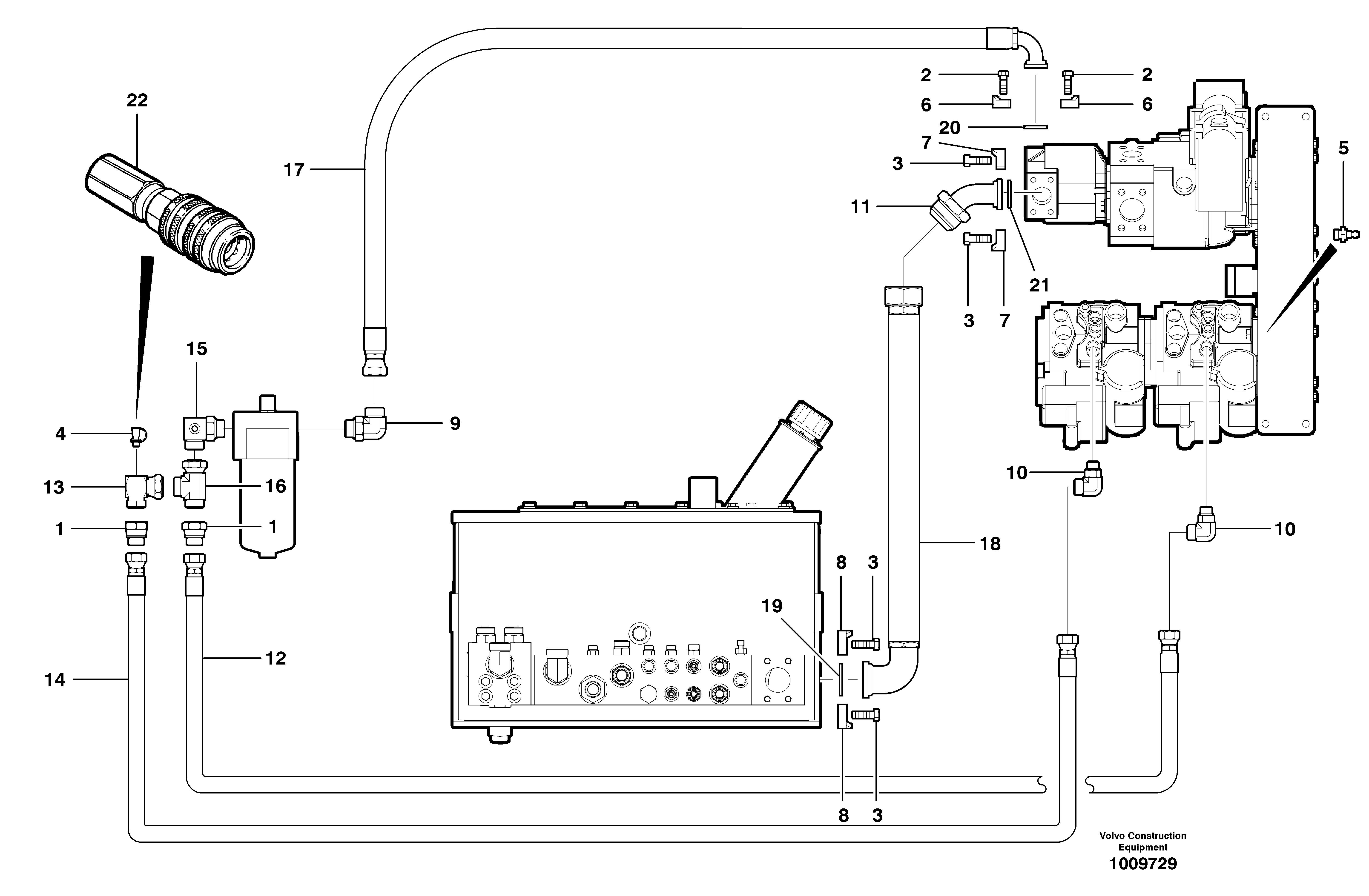 Схема запчастей Volvo G700B MODELS S/N 35000 - - 41577 Charge circuit - AWD 