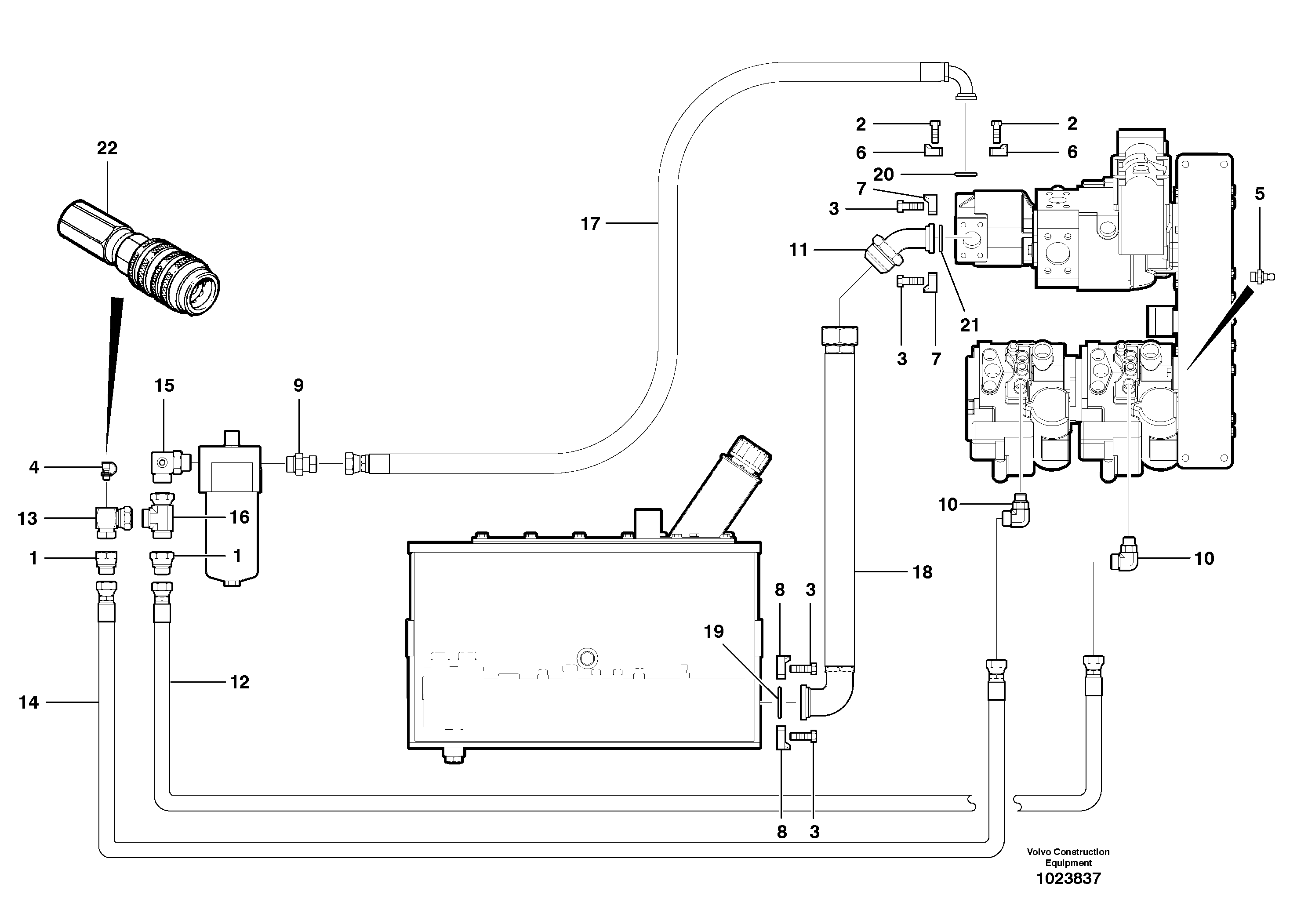 Схема запчастей Volvo G700B MODELS S/N 35000 - - 41578 Charge circuit - AWD 