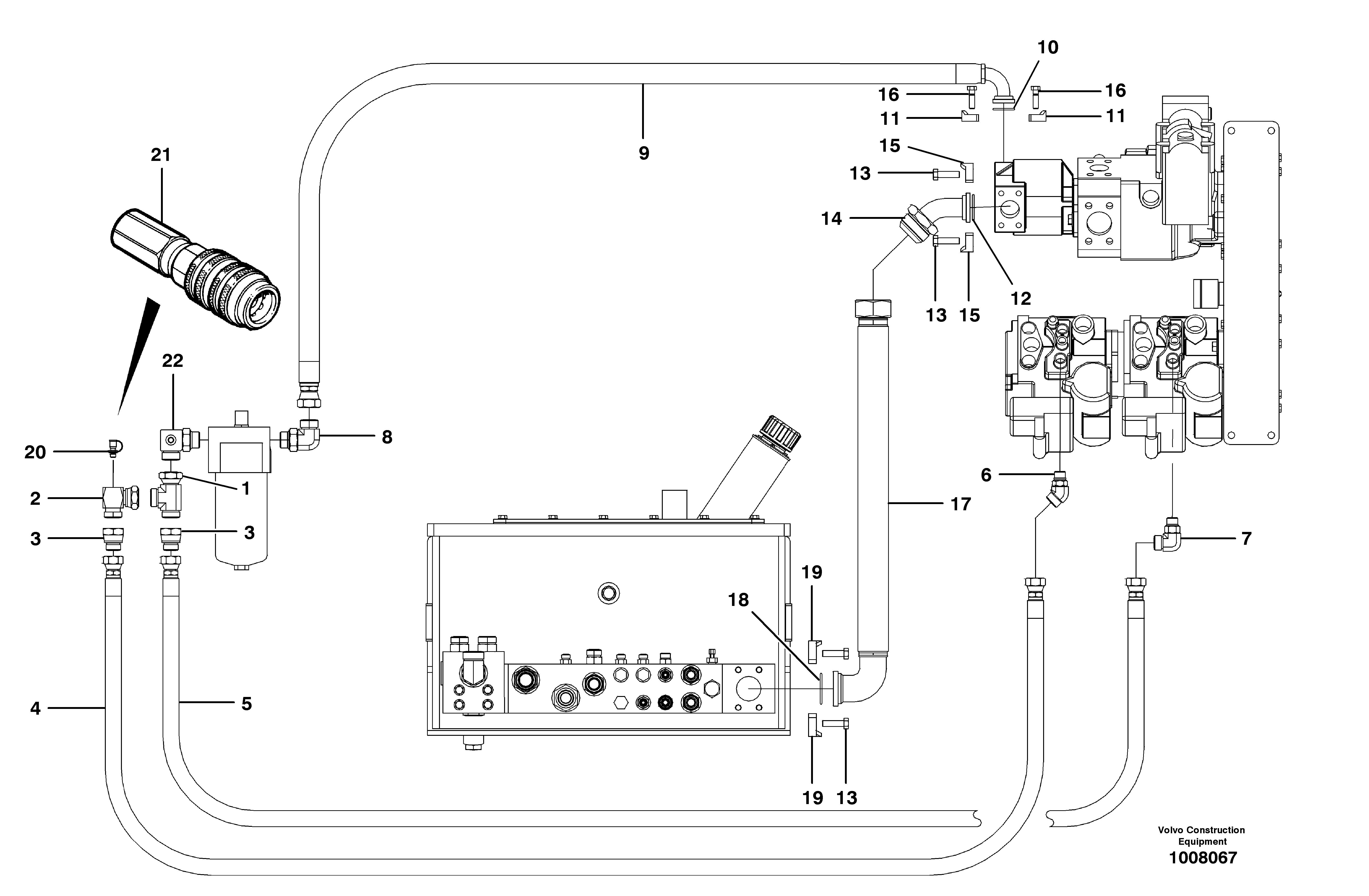 Схема запчастей Volvo G700B MODELS S/N 35000 - - 41579 Charge circuit - AWD 