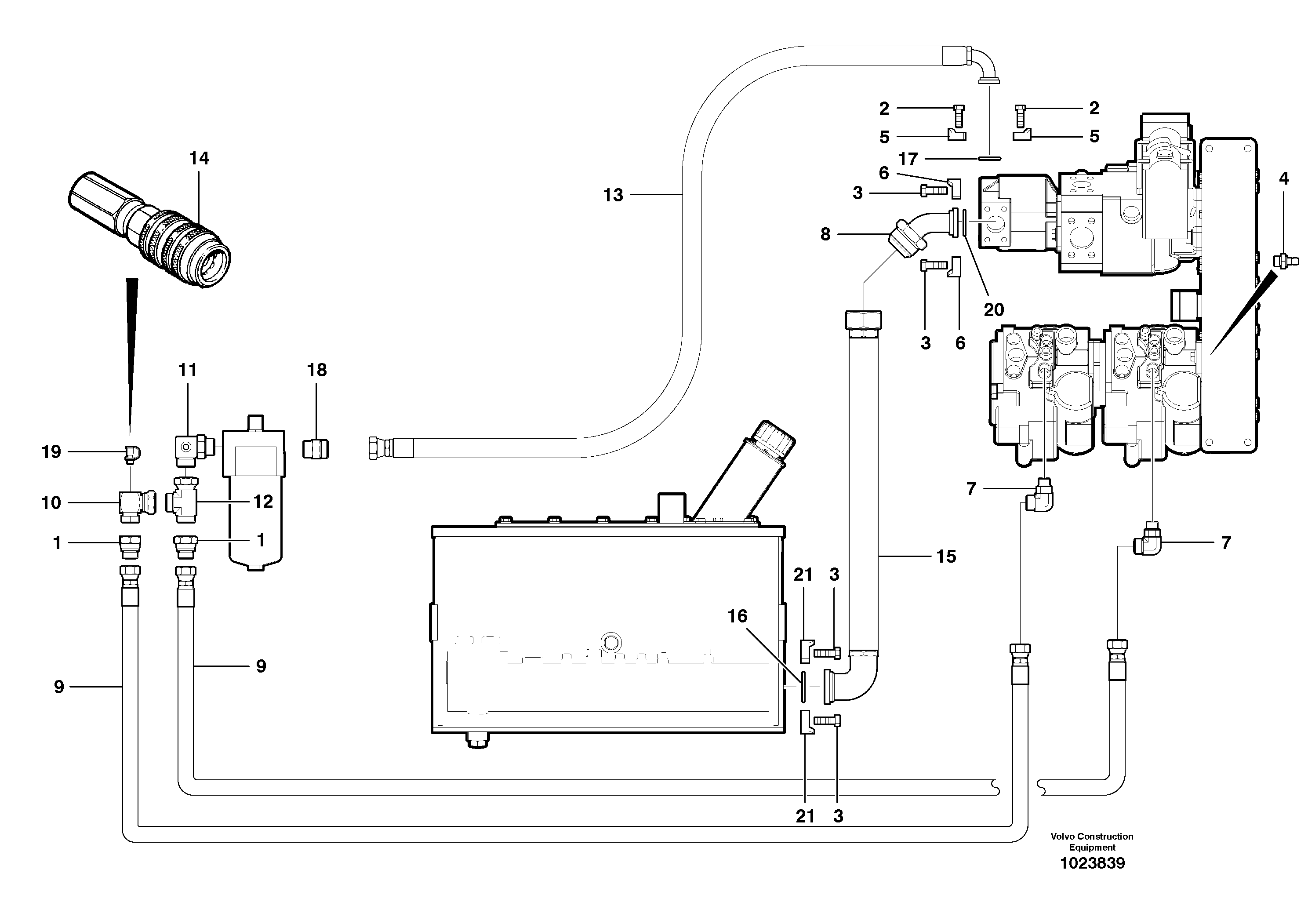 Схема запчастей Volvo G700B MODELS S/N 35000 - - 41581 Charge circuit - AWD 