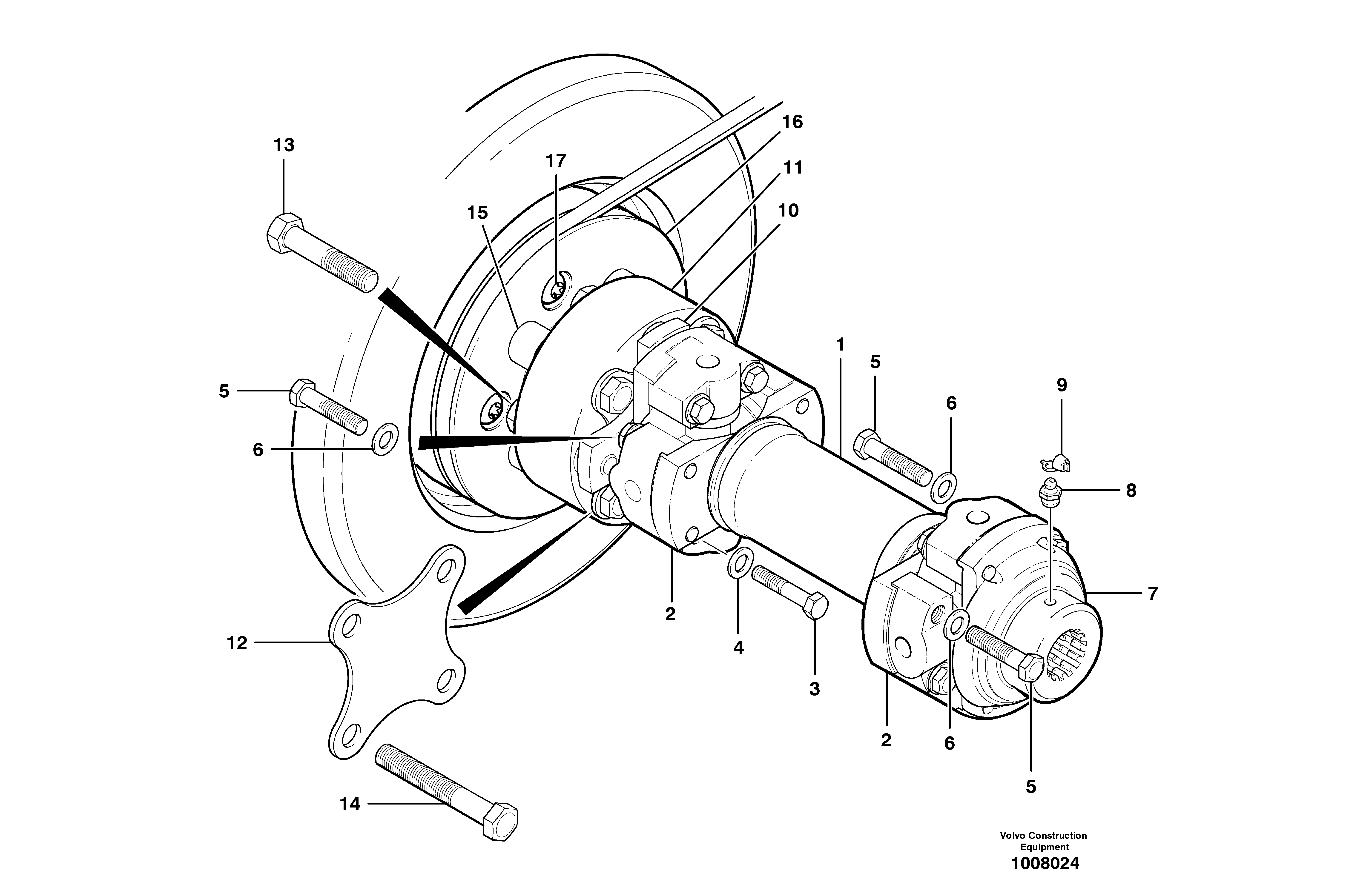 Схема запчастей Volvo G700B MODELS S/N 35000 - - 101538 Pump drive shaft 