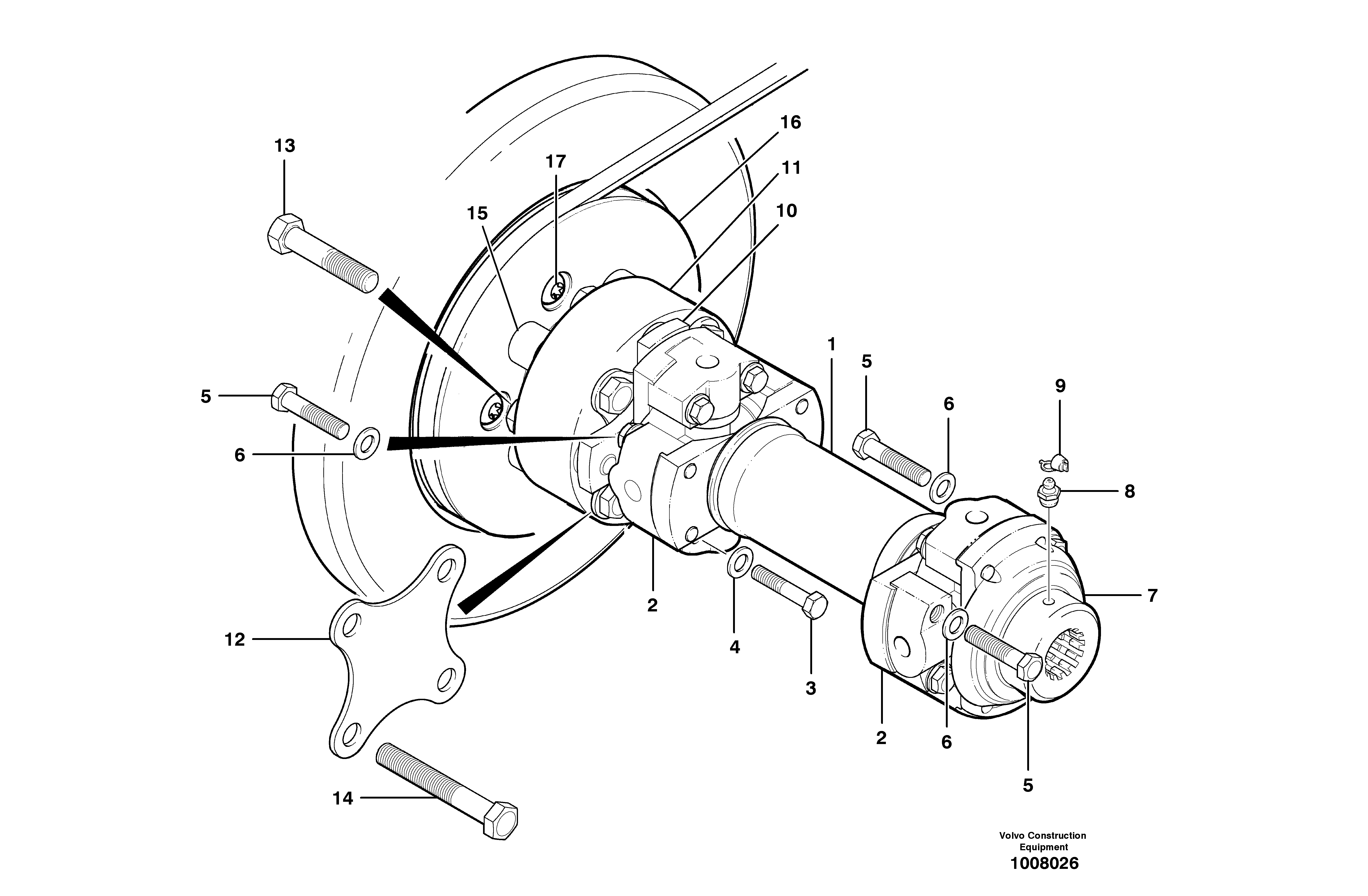 Схема запчастей Volvo G700B MODELS S/N 35000 - - 101546 Pump drive shaft 