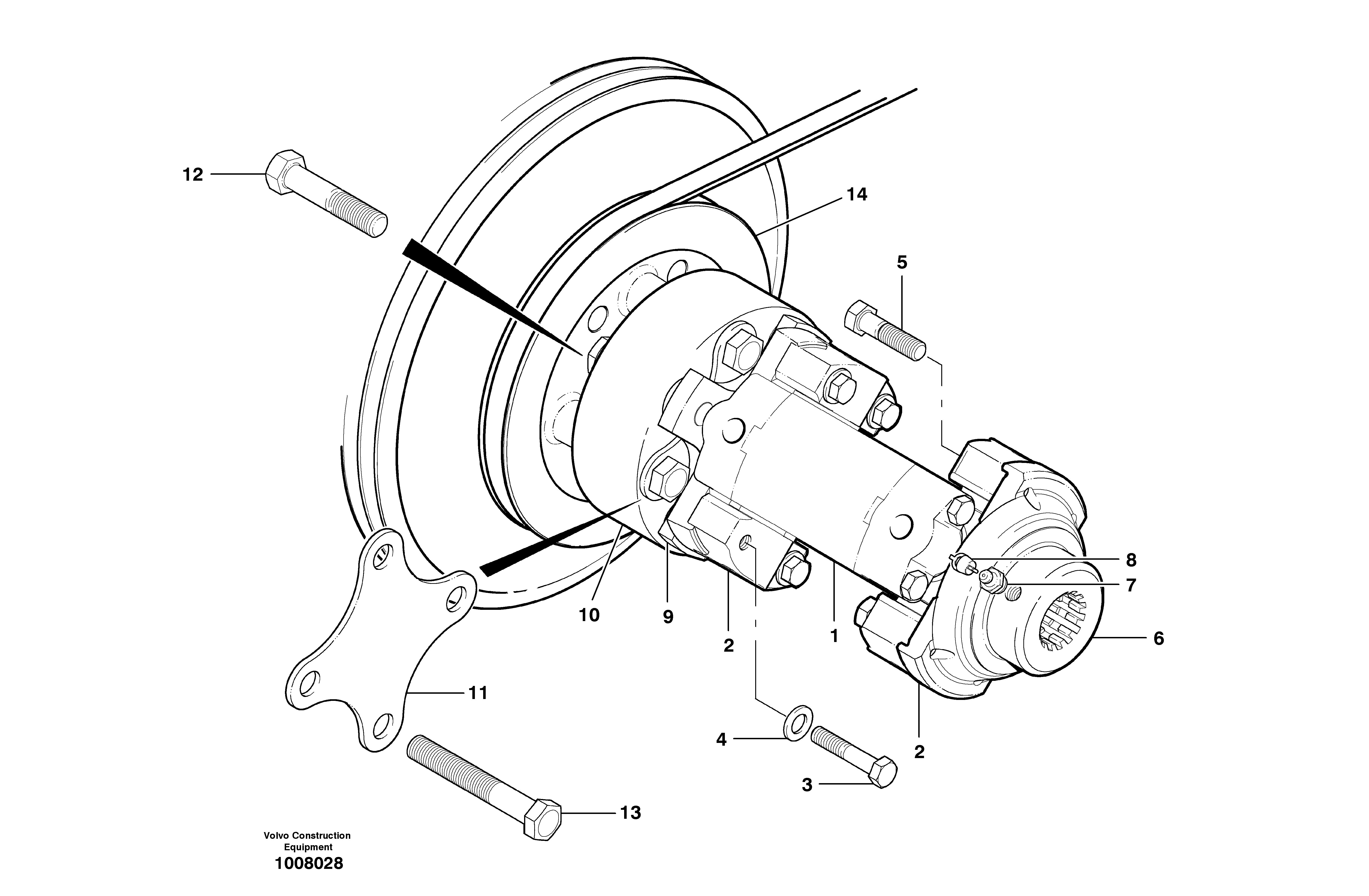 Схема запчастей Volvo G700B MODELS S/N 35000 - - 101549 Pump drive shaft 