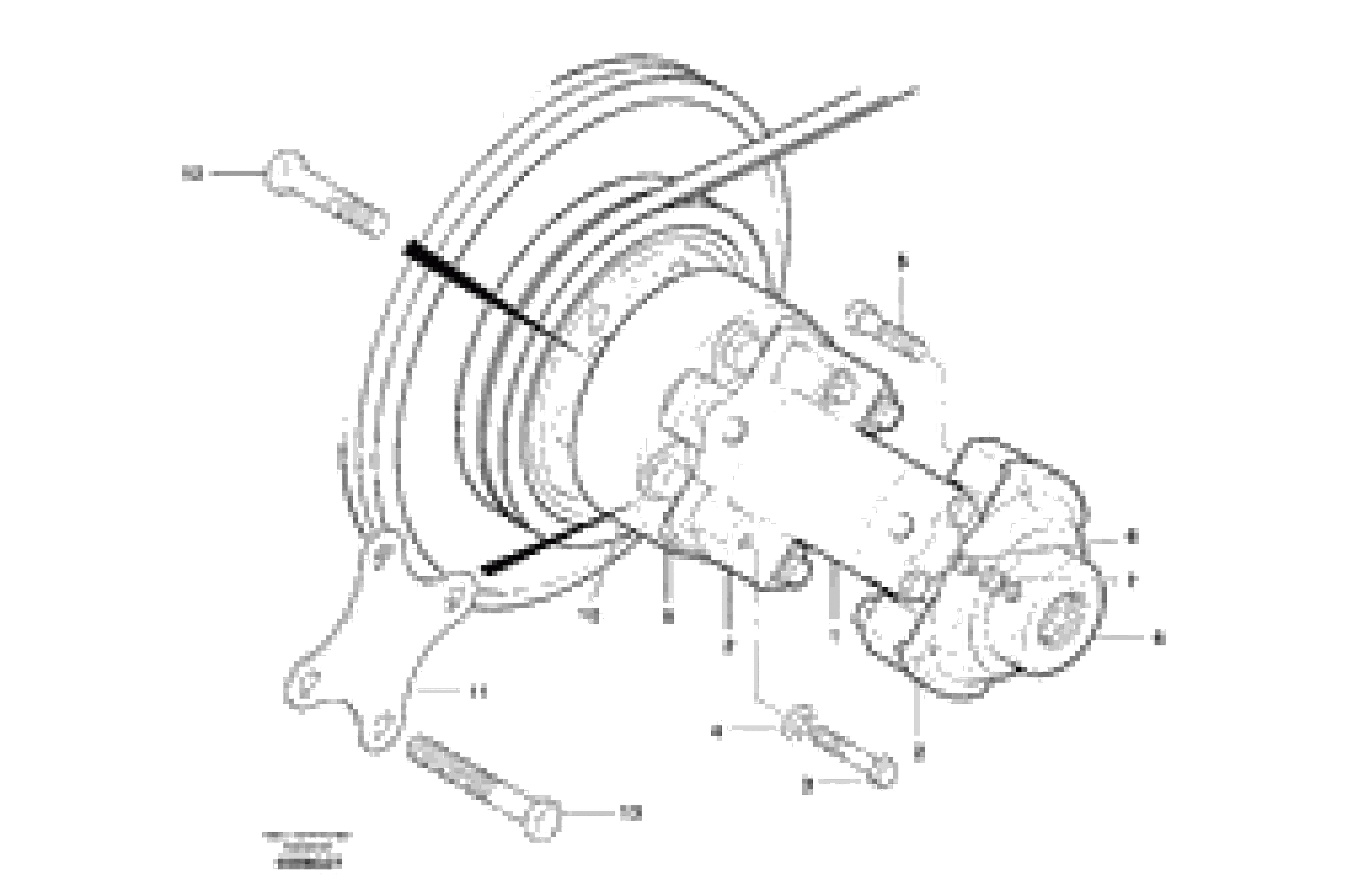 Схема запчастей Volvo G700B MODELS S/N 35000 - - 103985 Pump drive shaft 