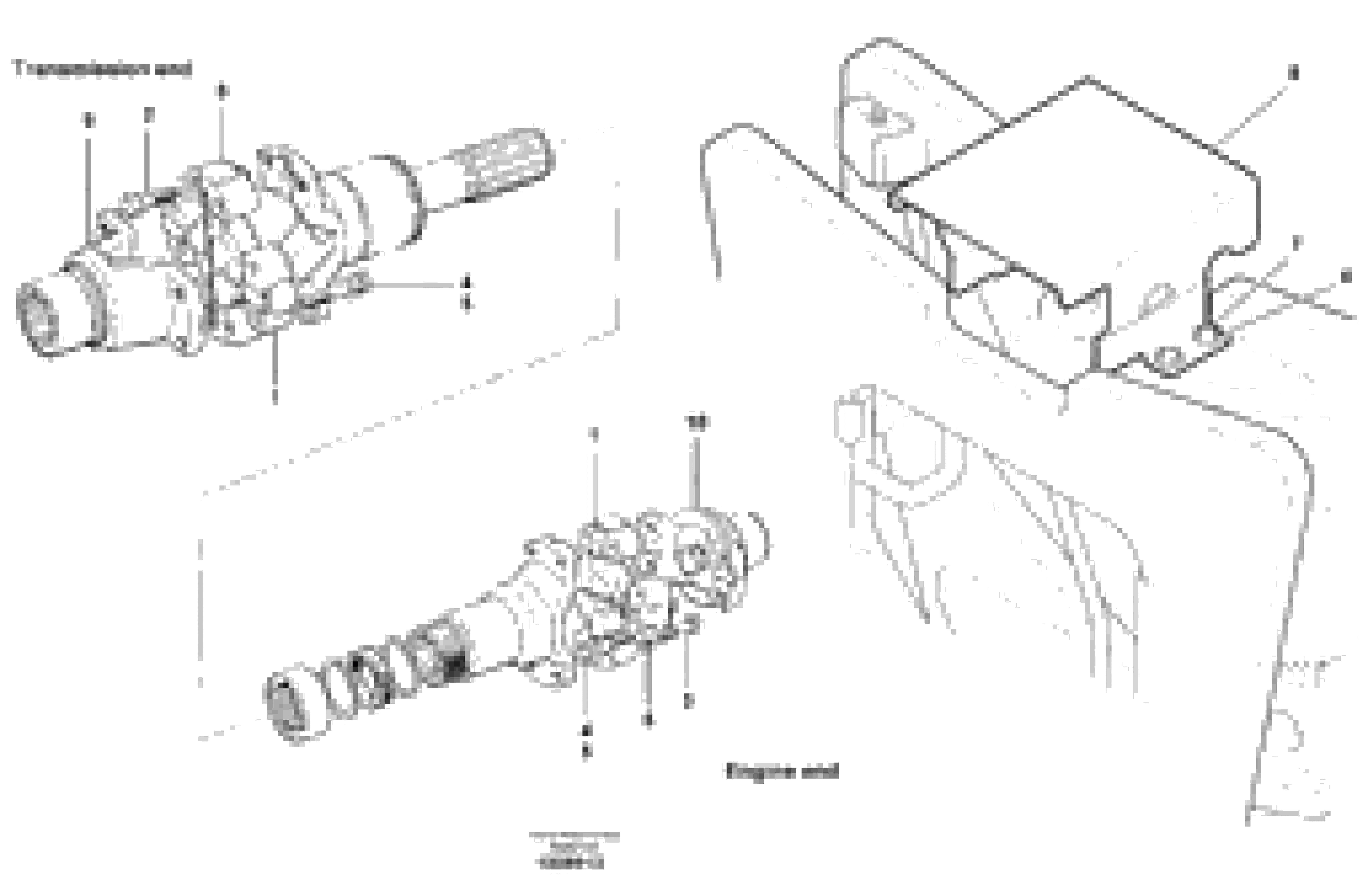 Схема запчастей Volvo G700B MODELS S/N 35000 - - 39786 Upper drive shaft 