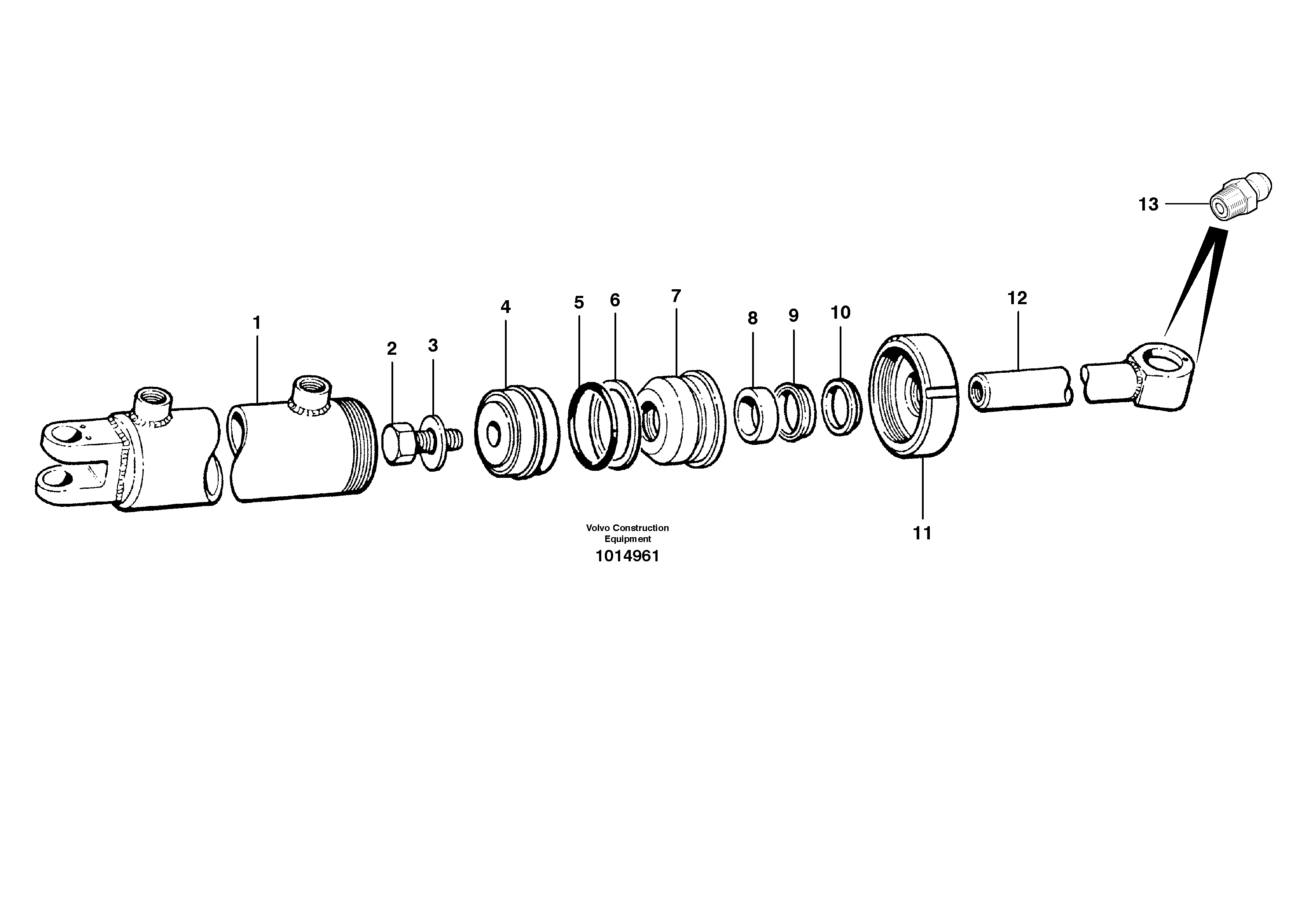 Схема запчастей Volvo G700B MODELS S/N 35000 - - 43520 Circle turn cylinder 