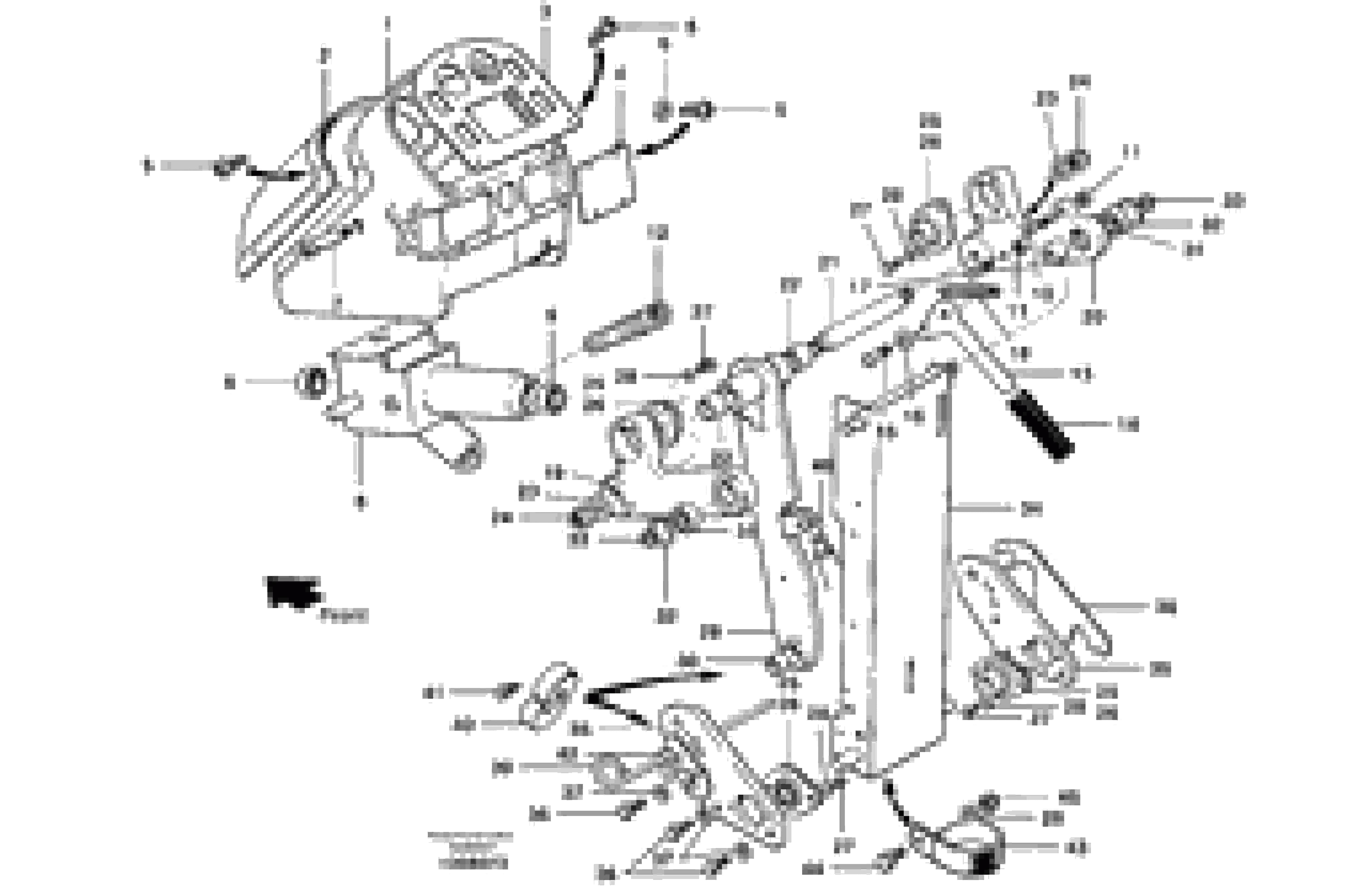 Схема запчастей Volvo G700B MODELS S/N 35000 - - 24255 Control head assembly 