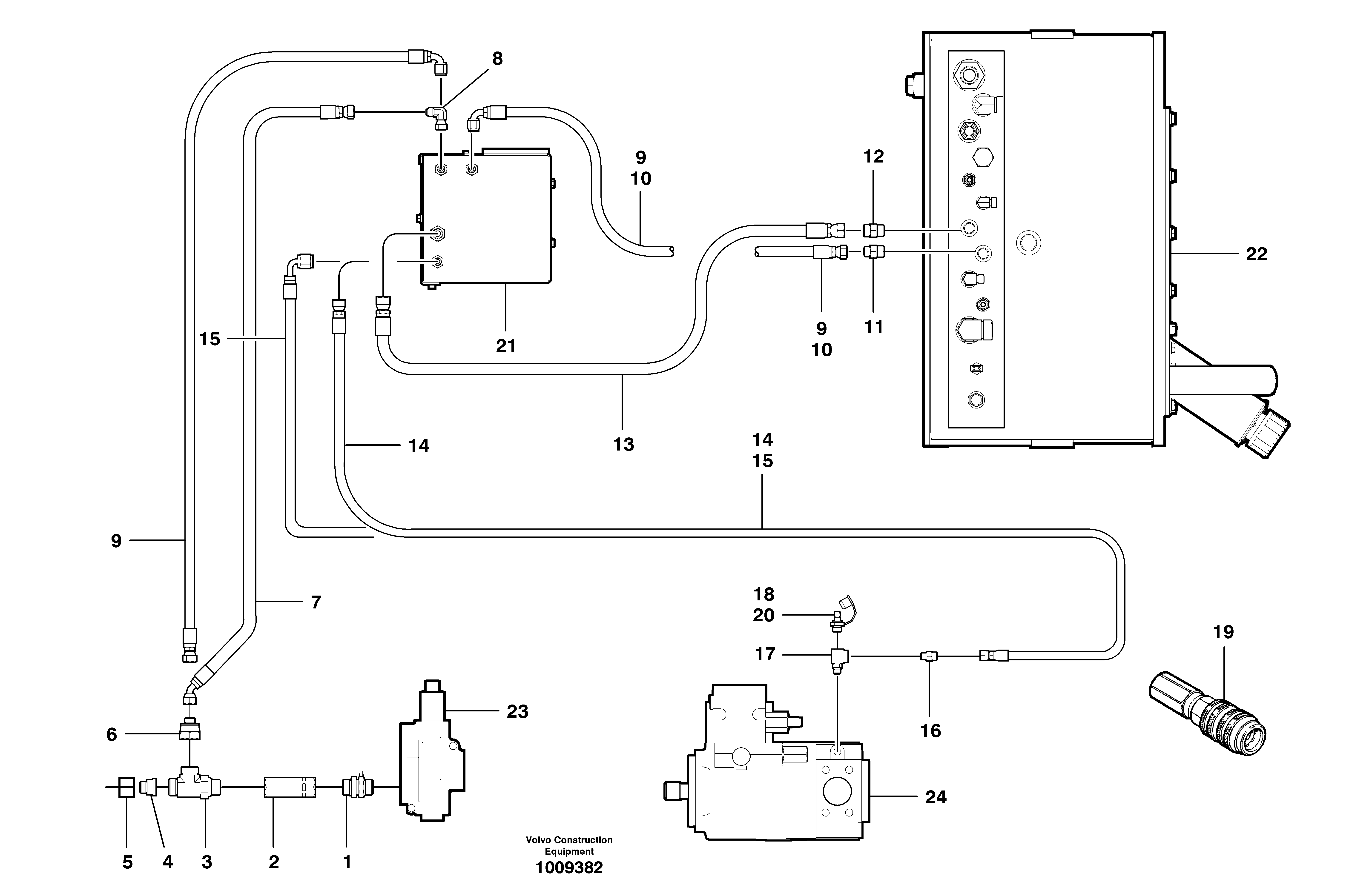 Схема запчастей Volvo G700B MODELS S/N 35000 - - 29201 Supplemental steering circuit - standard 