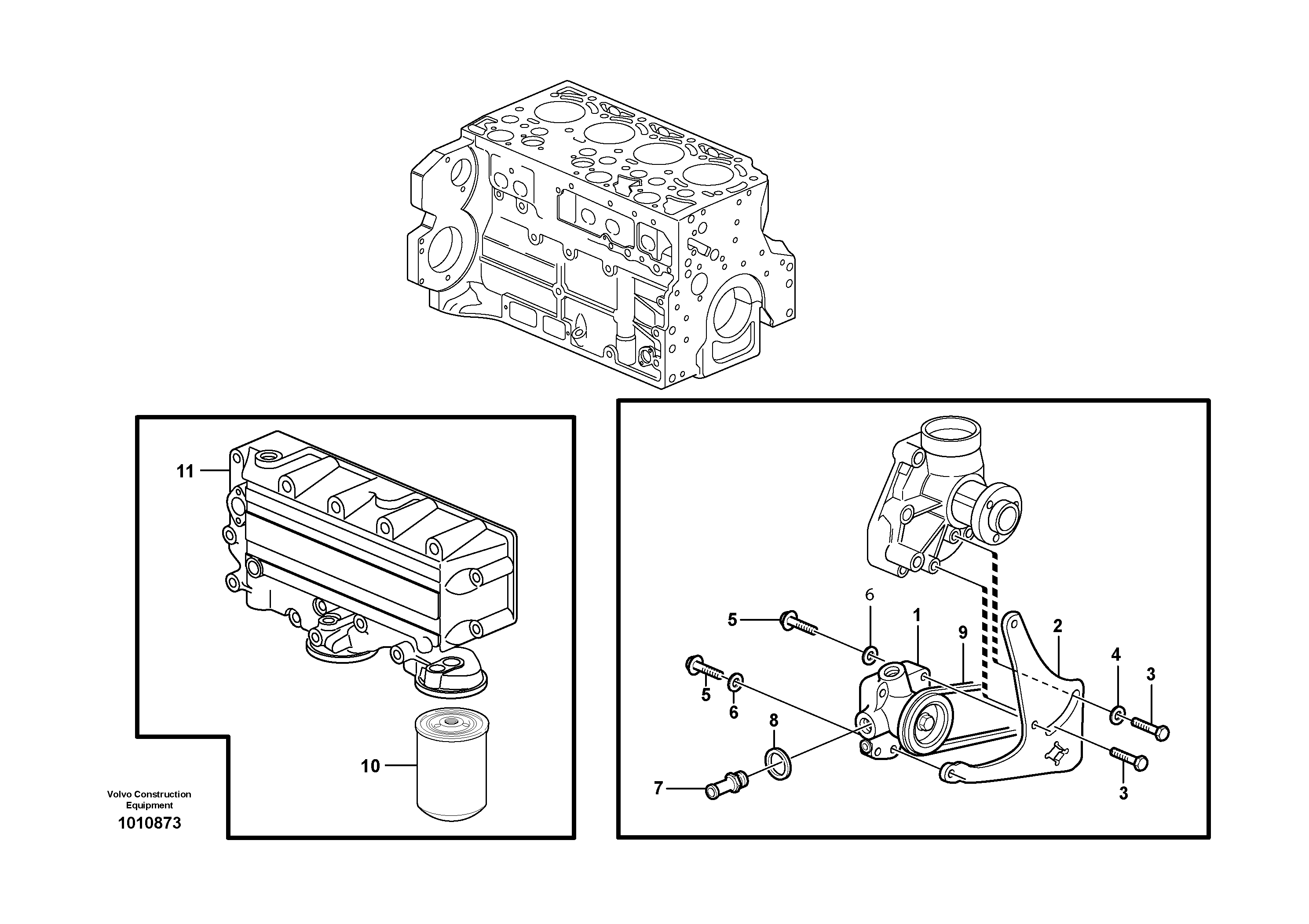 Схема запчастей Volvo G700B MODELS S/N 35000 - - 7161 Fuel pump 