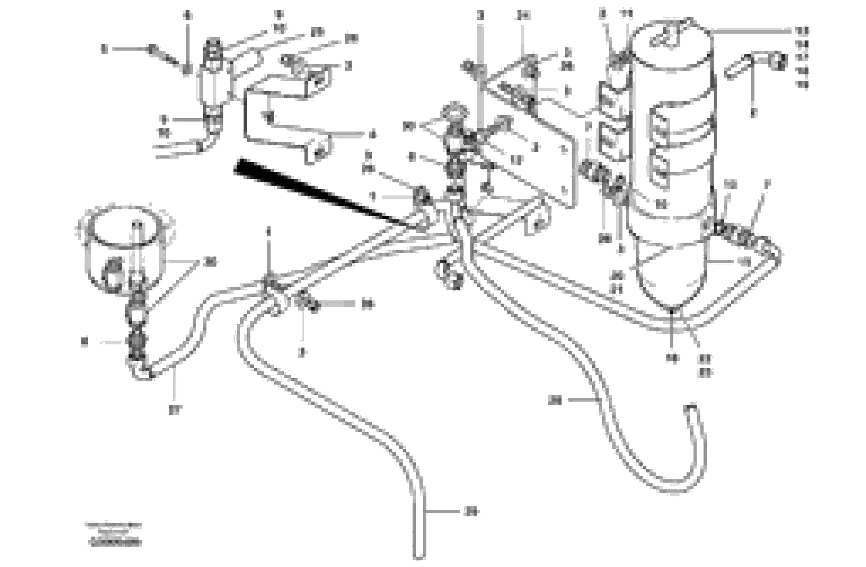 Схема запчастей Volvo G700B MODELS S/N 35000 - - 10980 Fuel circuit - fuel filter 