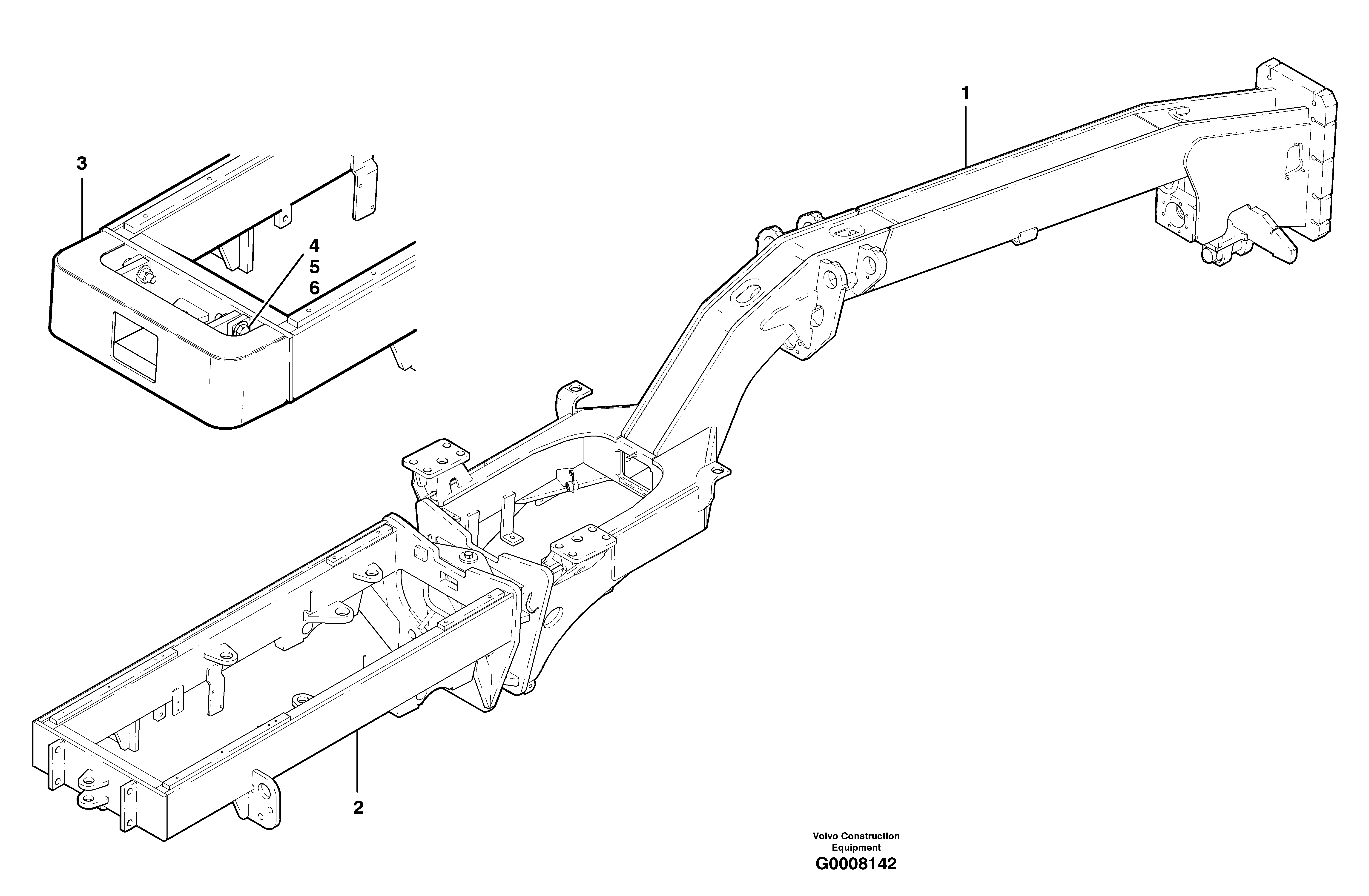 Схема запчастей Volvo G700B MODELS S/N 35000 - - 18399 Frames 