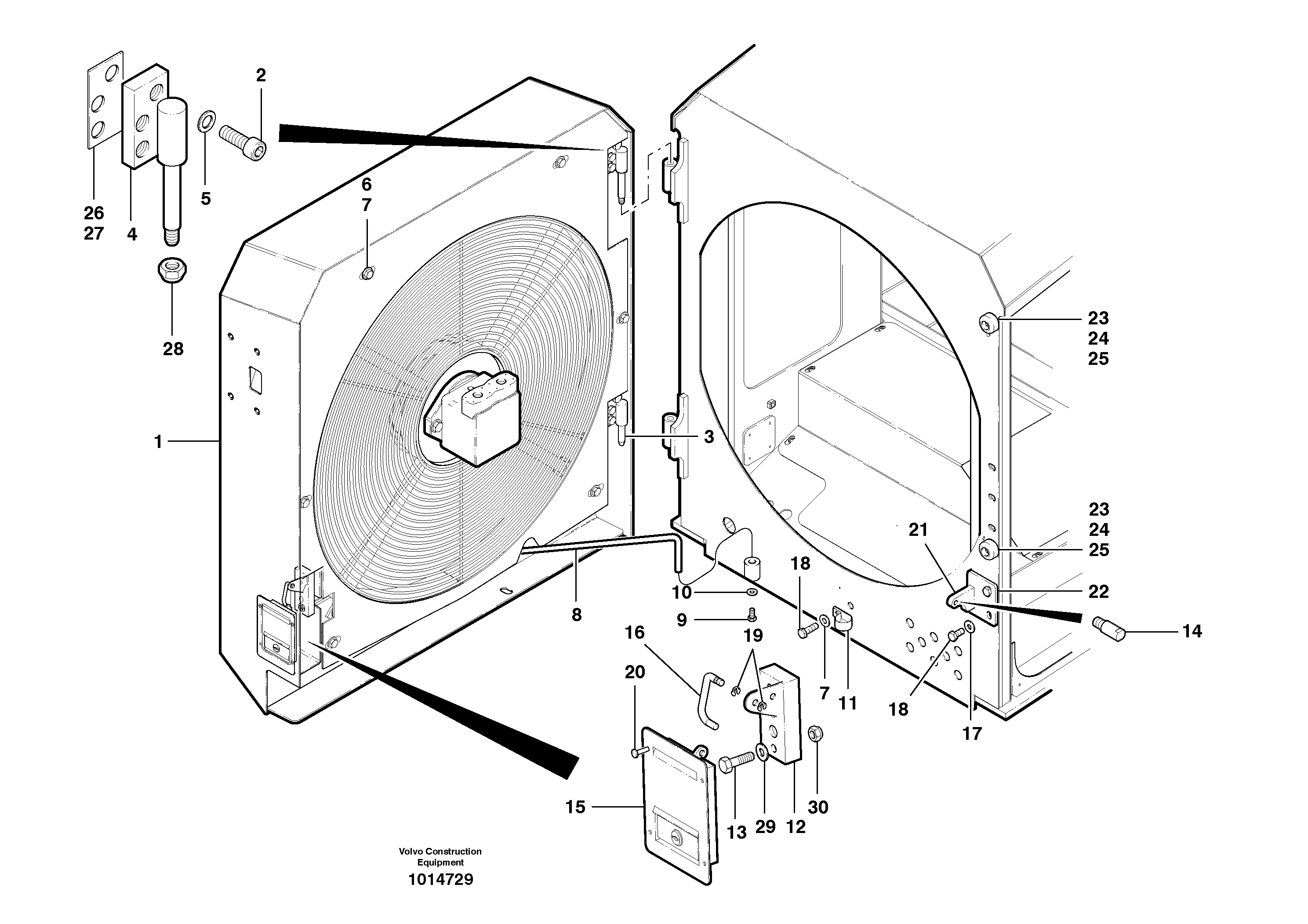 Fan housing. Rear Housing for Fan Jet.