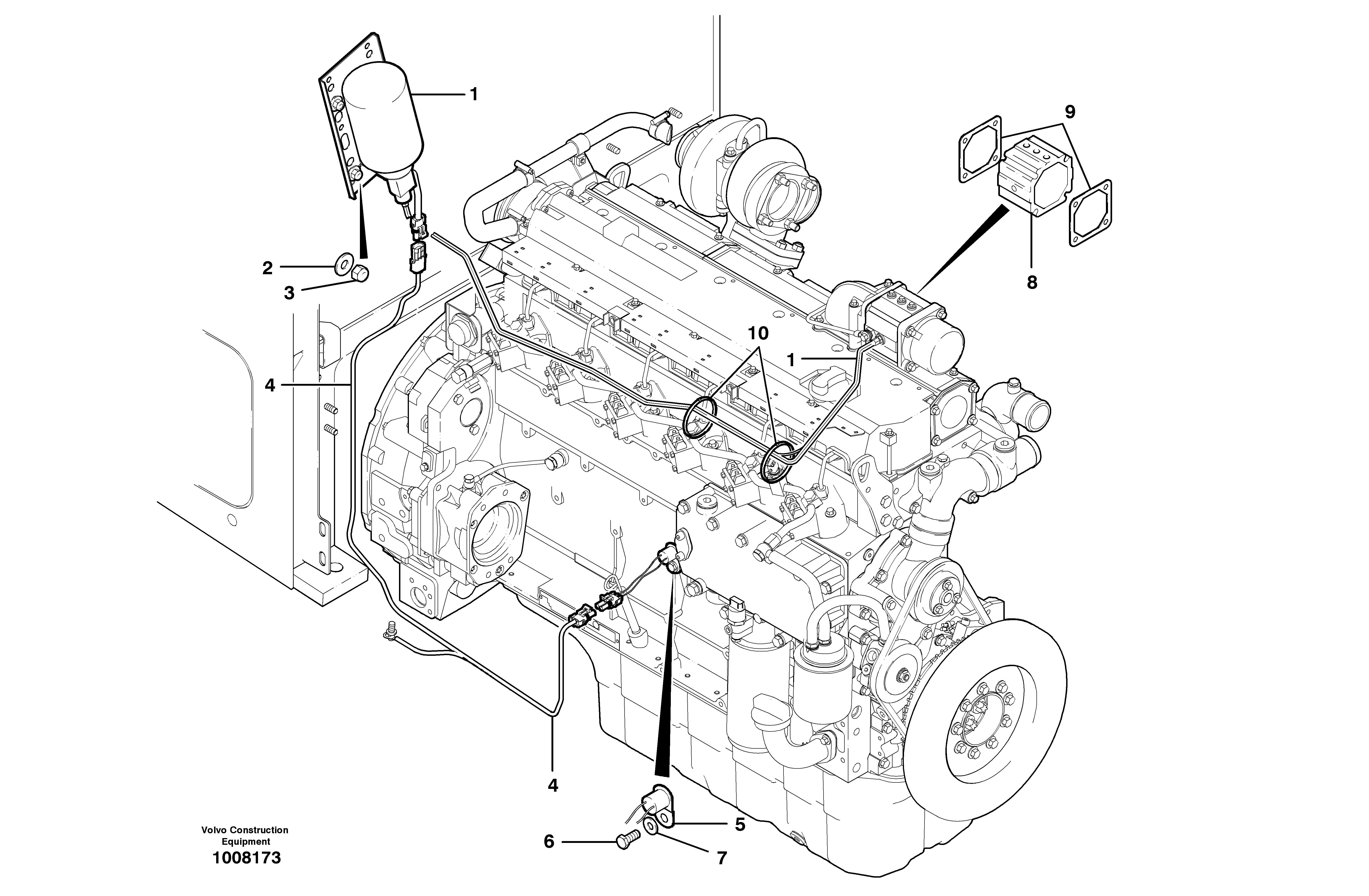 Схема запчастей Volvo G700B MODELS S/N 35000 - - 47536 Ether Cold Start 