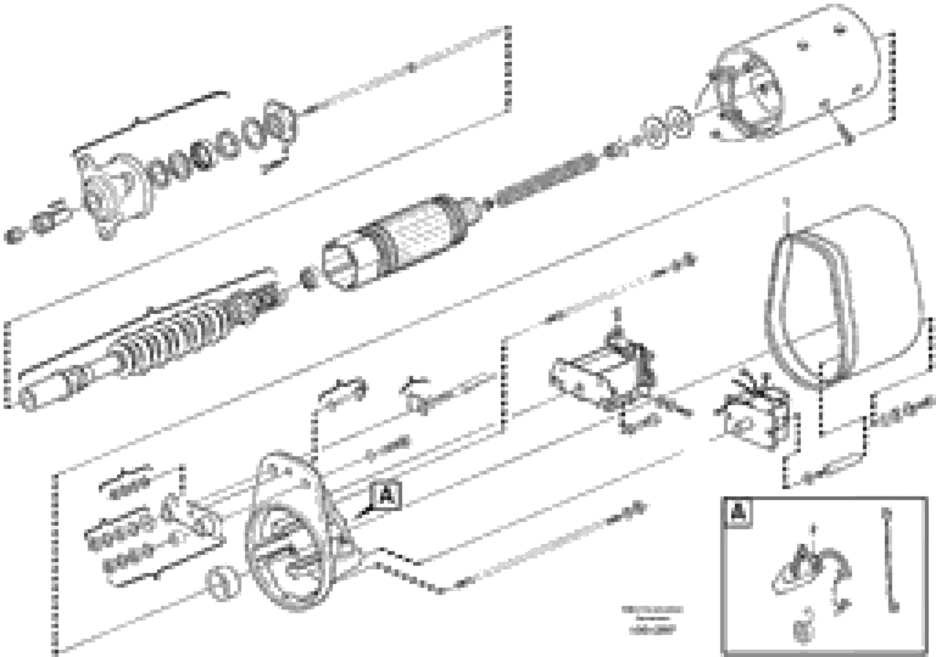 Схема запчастей Volvo G700B MODELS S/N 35000 - - 11969 Starter motor 